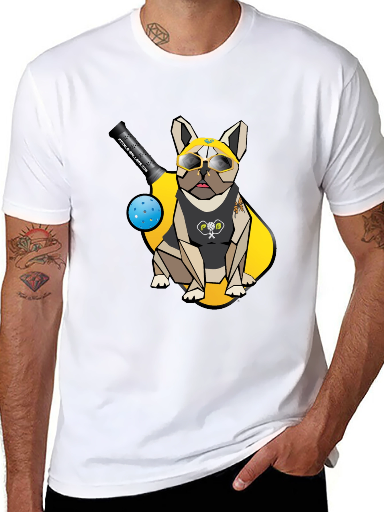 Pickleball Bulldog Graphic Tee