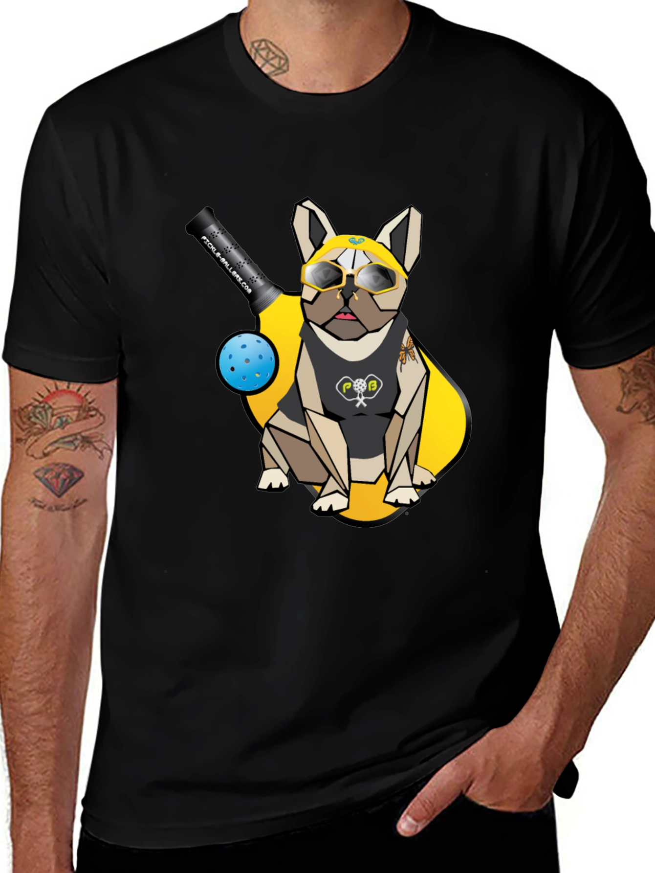 Pickleball Bulldog Graphic Tee