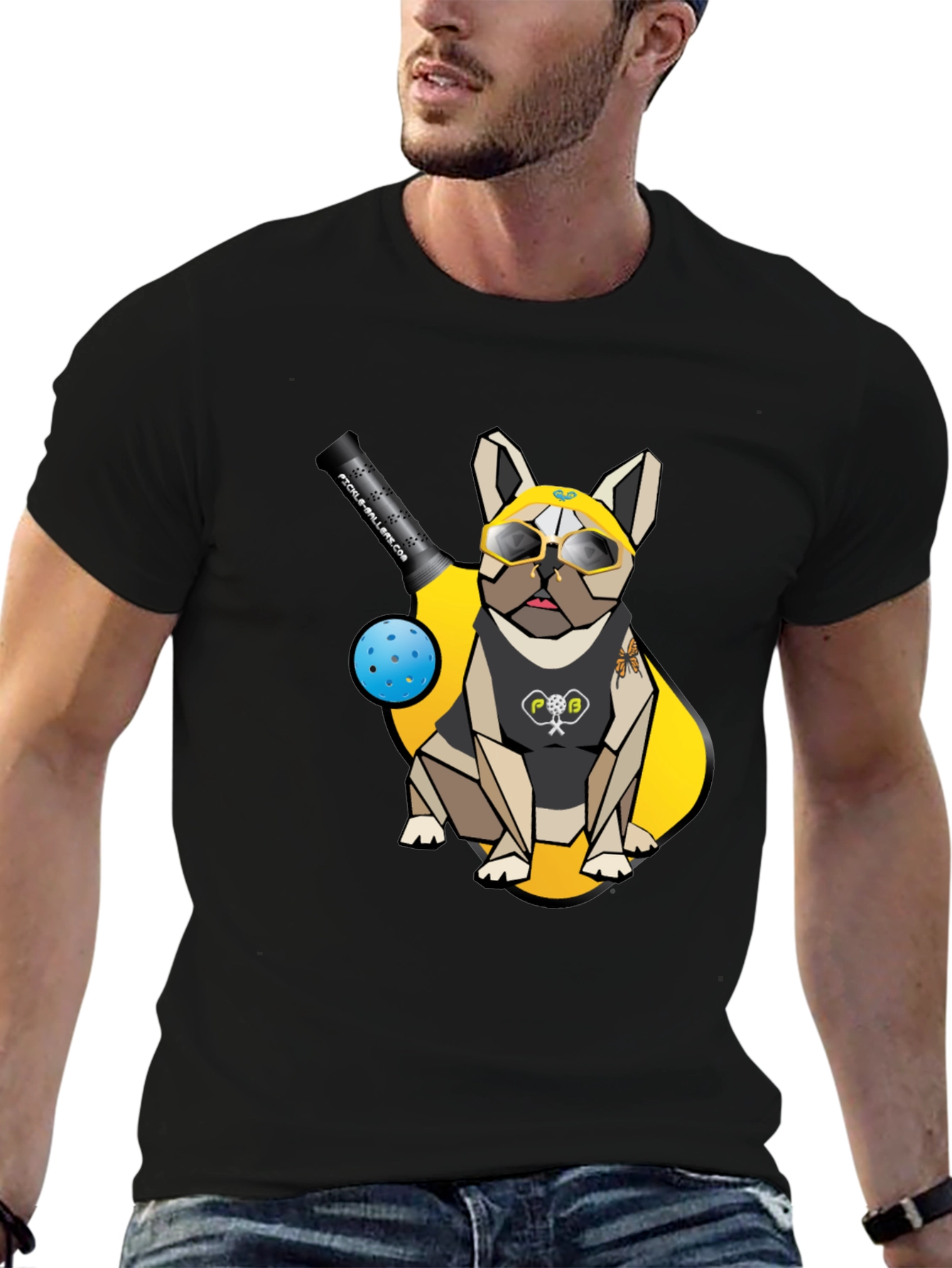 Pickleball Bulldog Graphic Tee
