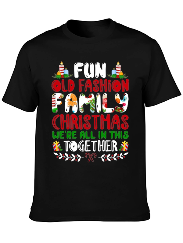 Fun Old Fashion Family Christmas T-Shirt