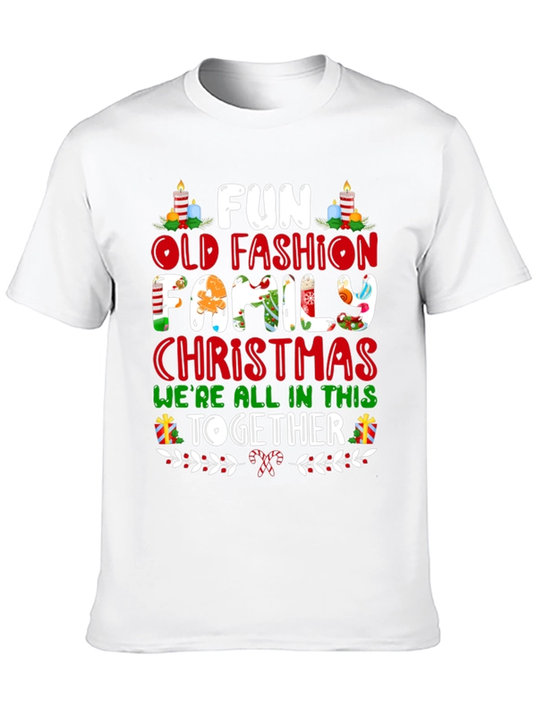 Fun Old Fashion Family Christmas T-Shirt