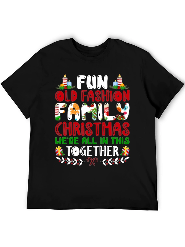 Fun Old Fashion Family Christmas T-Shirt
