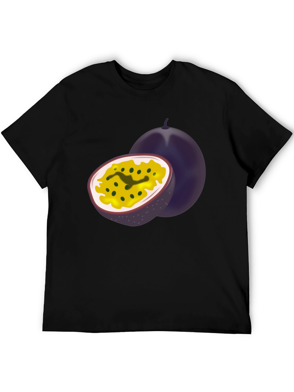 Passion Fruit Graphic Black Tee