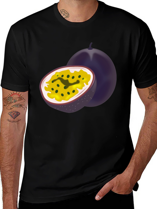 Passion Fruit Graphic Black Tee