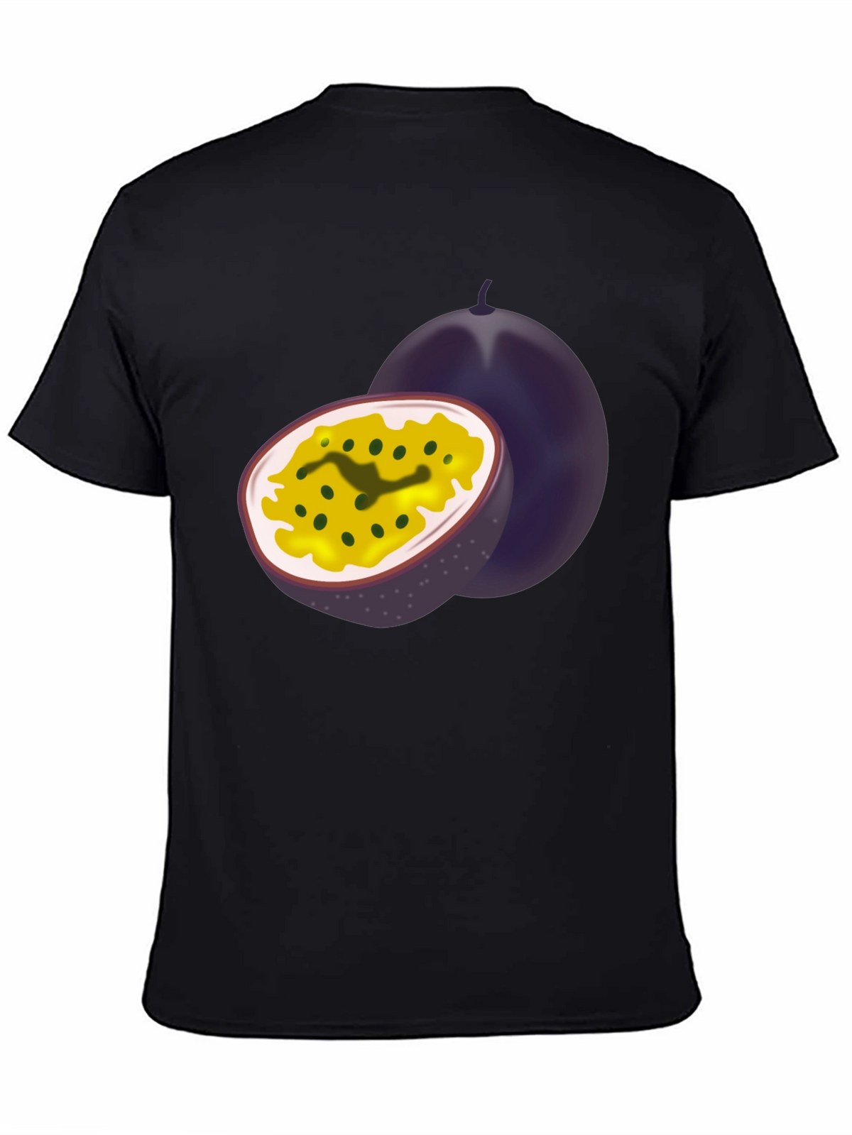 Passion Fruit Graphic Black Tee