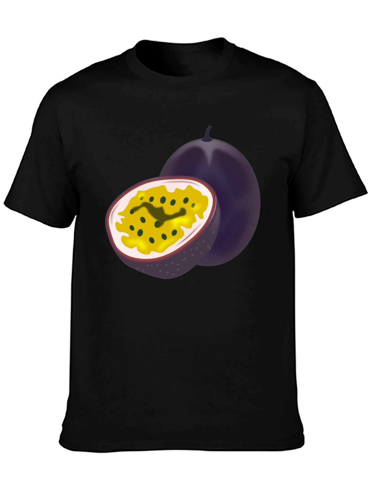 Passion Fruit Graphic Black Tee