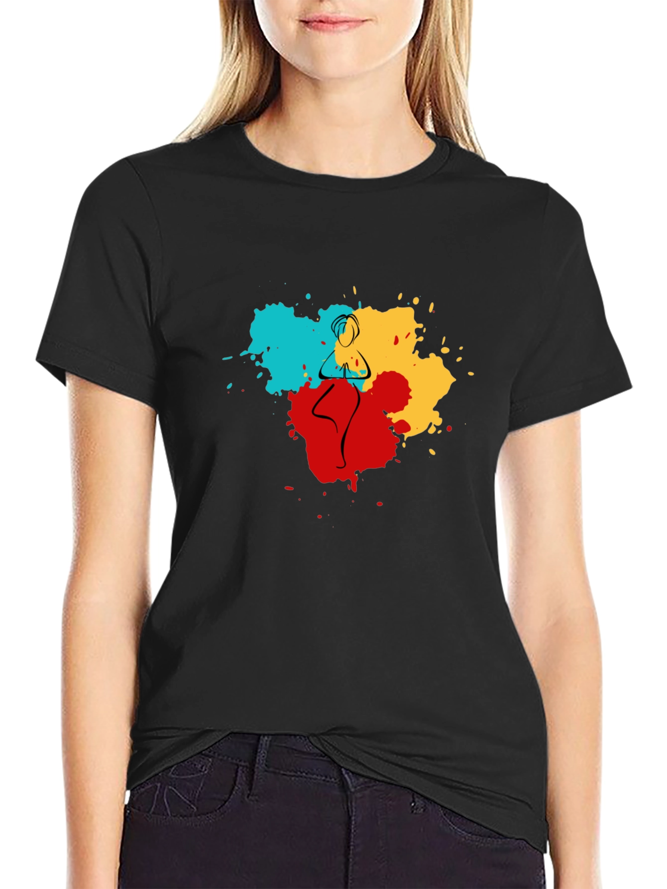 Yoga Pose Art T-Shirt