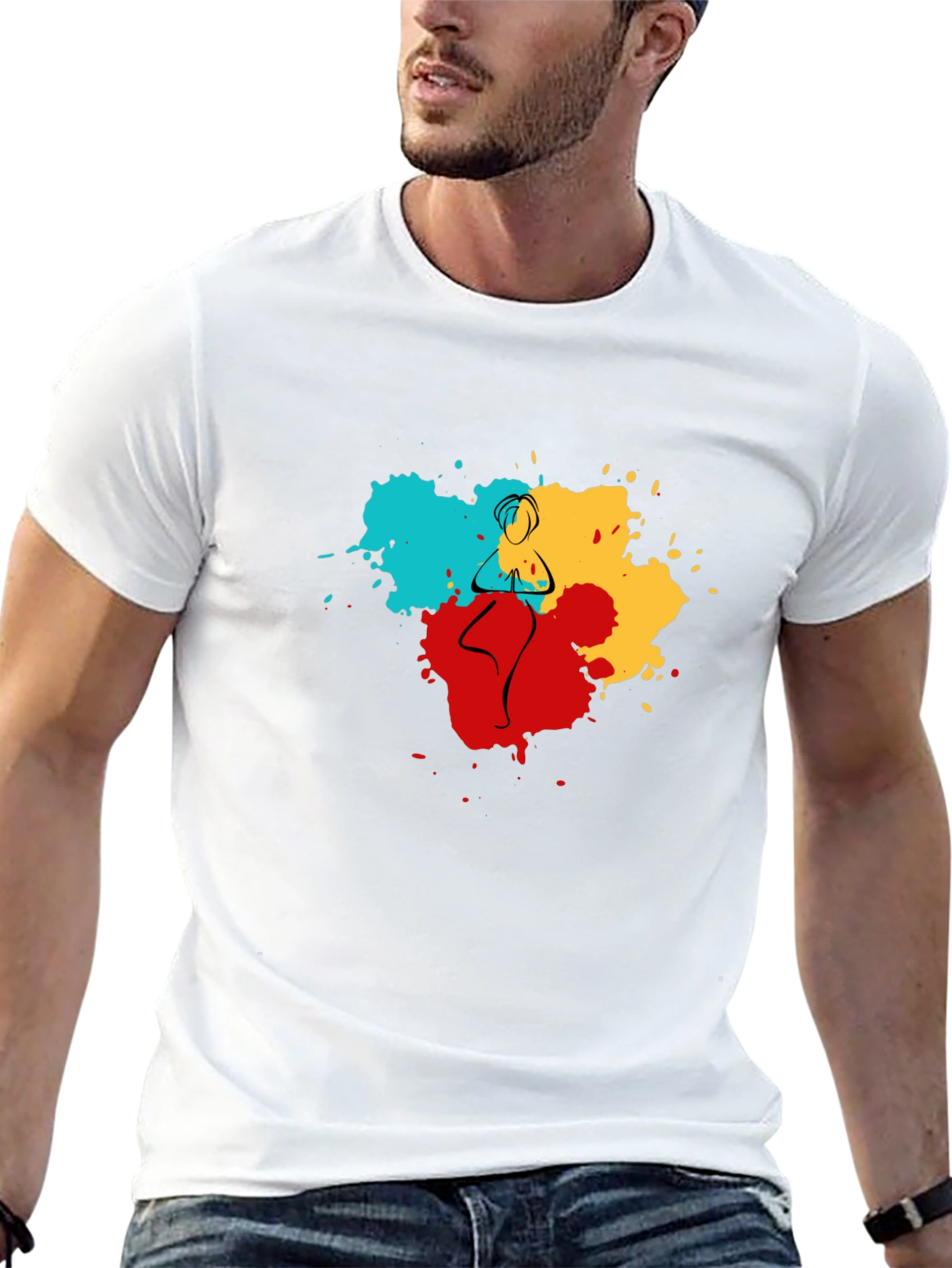 Yoga Pose Art T-Shirt