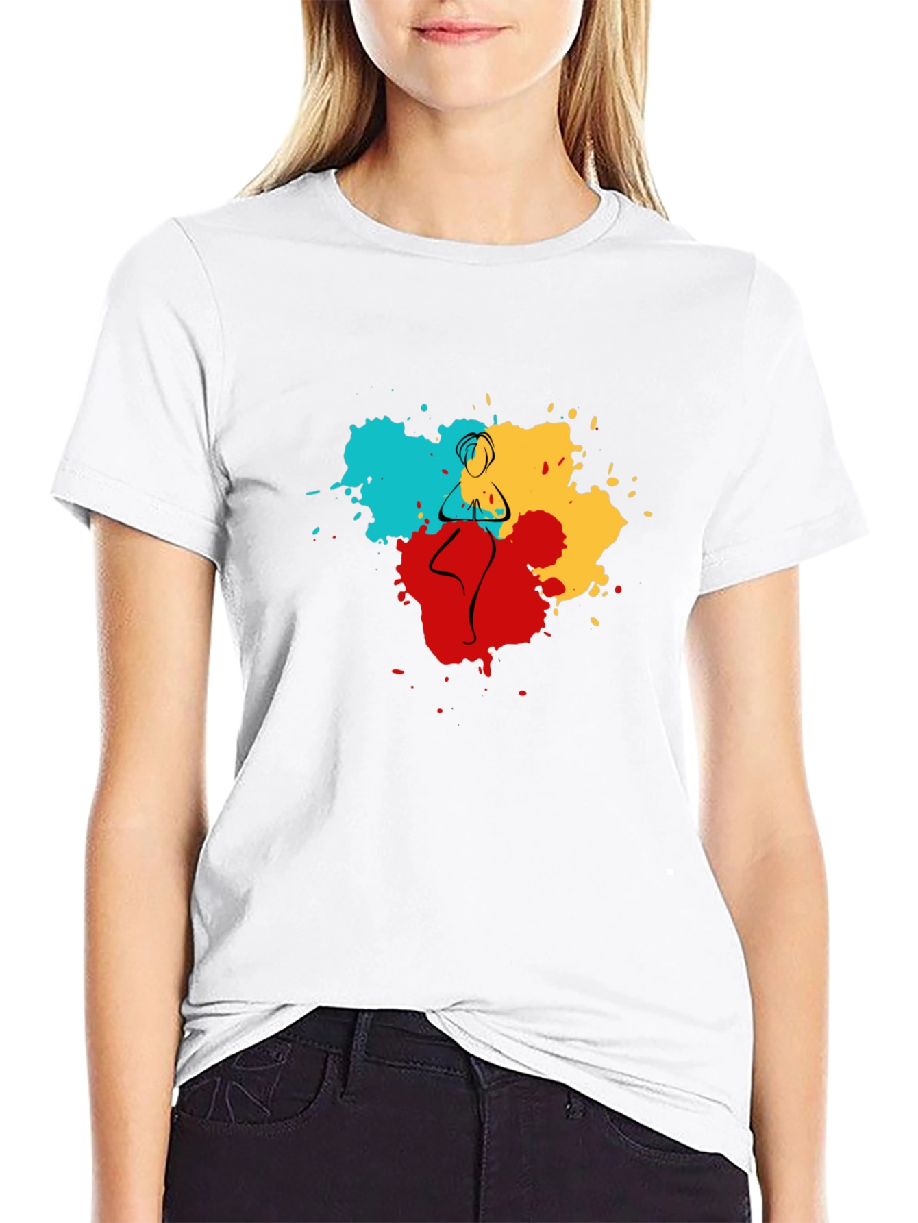 Yoga Pose Art T-Shirt