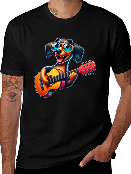 Cool Dog Guitarist T-Shirt