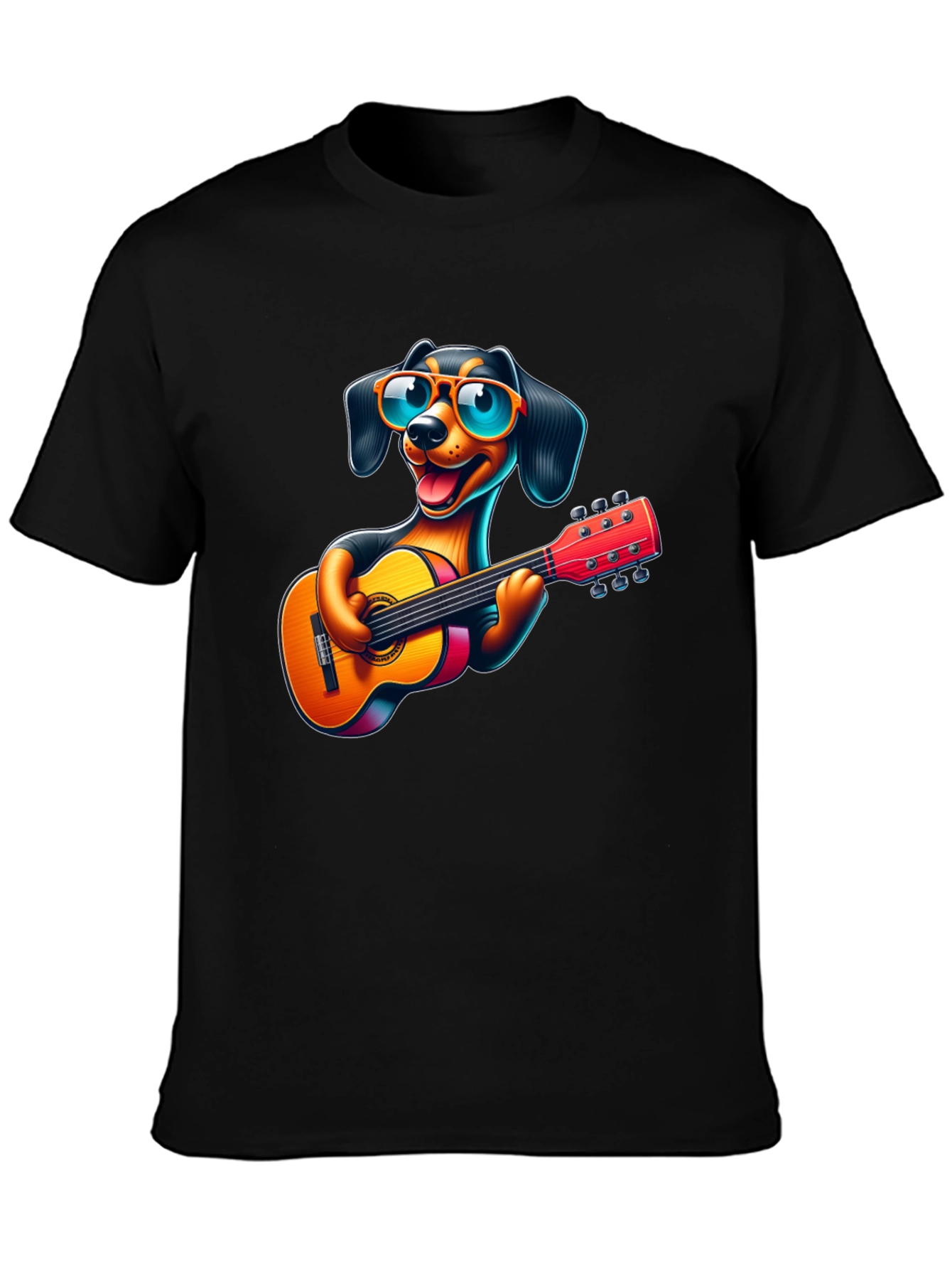 Cool Dog Guitarist T-Shirt