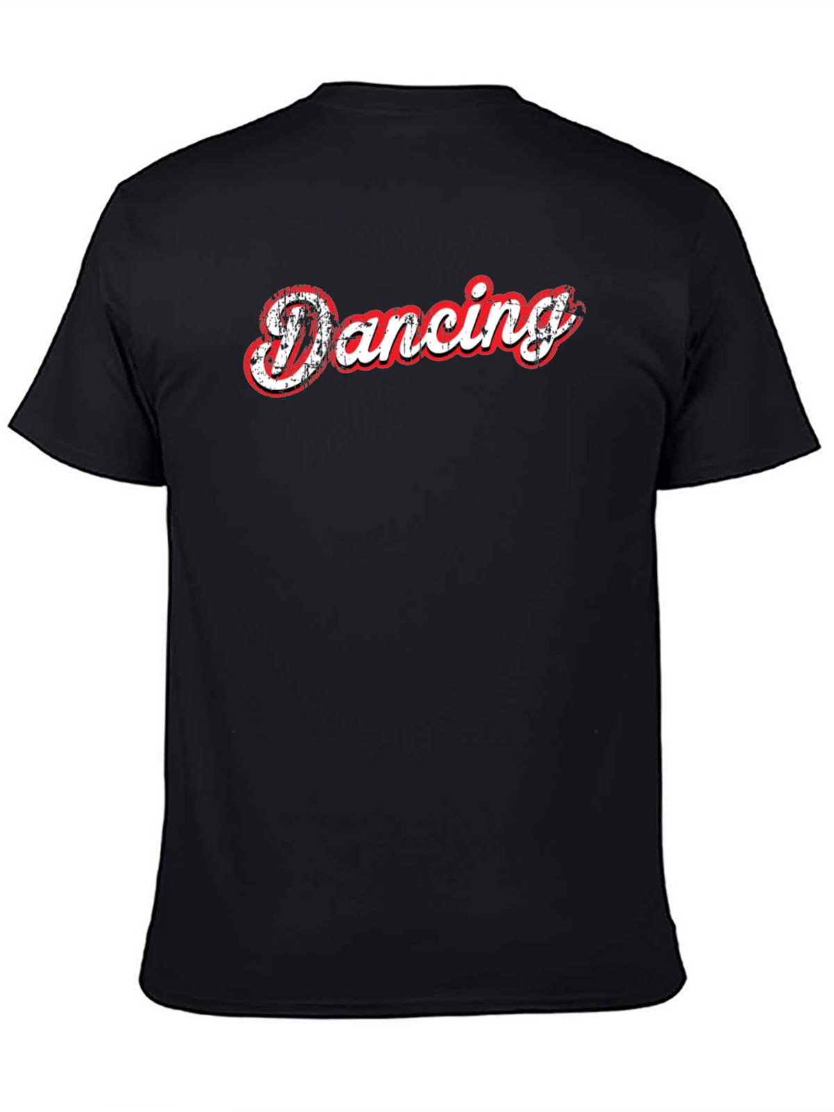 Dancing Graphic Print Black T-Shirt