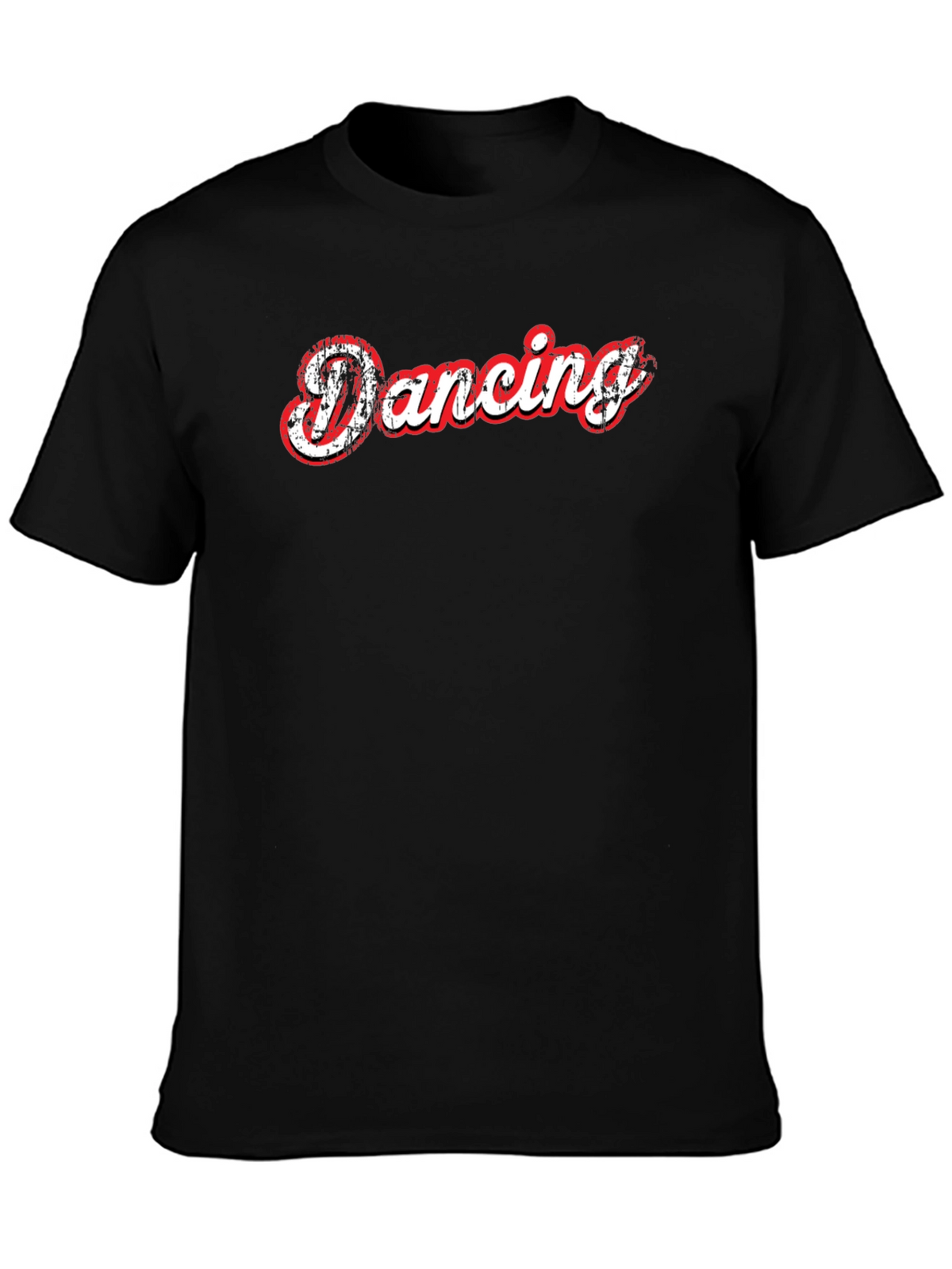 Dancing Graphic Print Black T-Shirt
