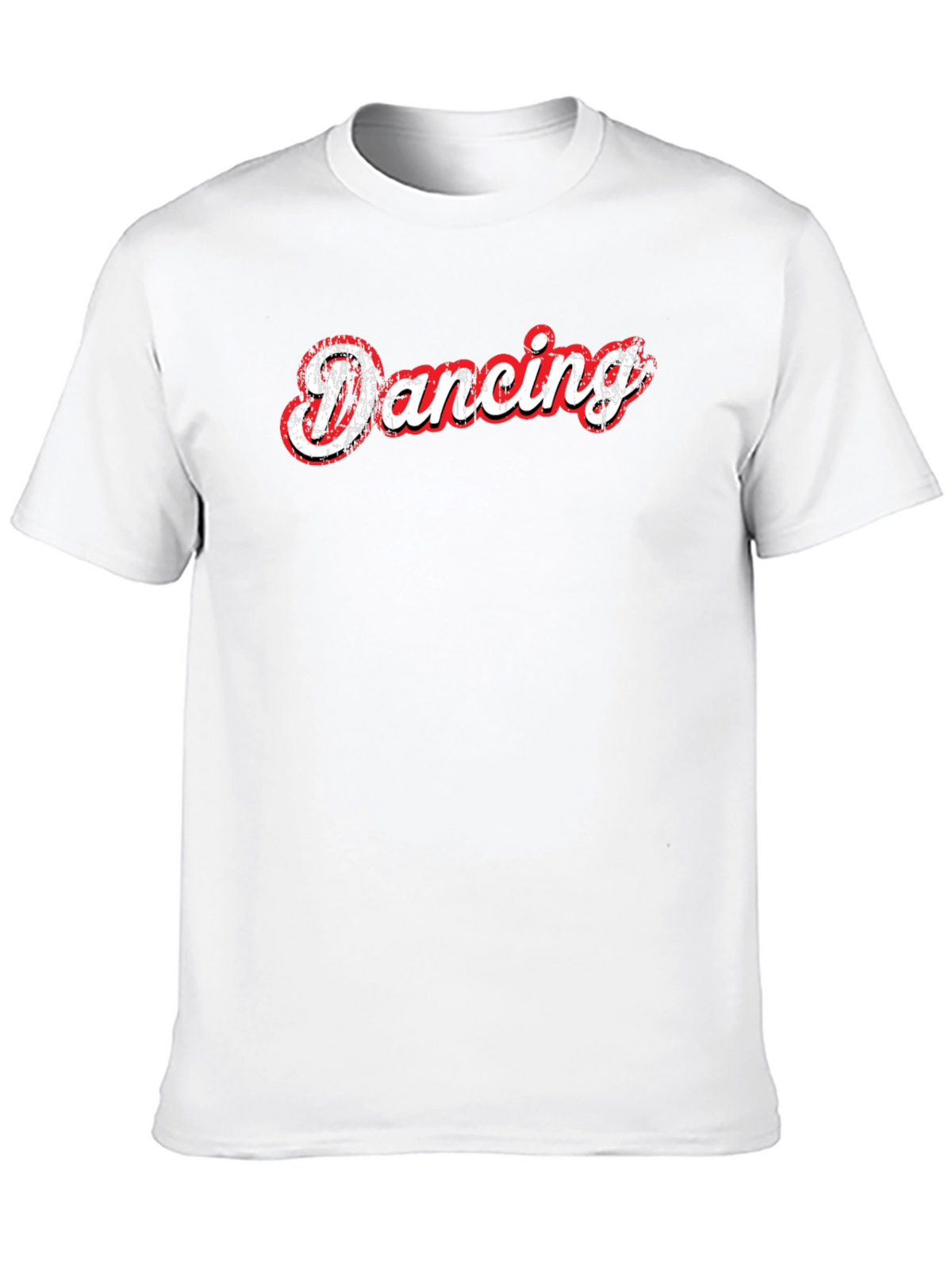 Dancing Graphic Print Black T-Shirt