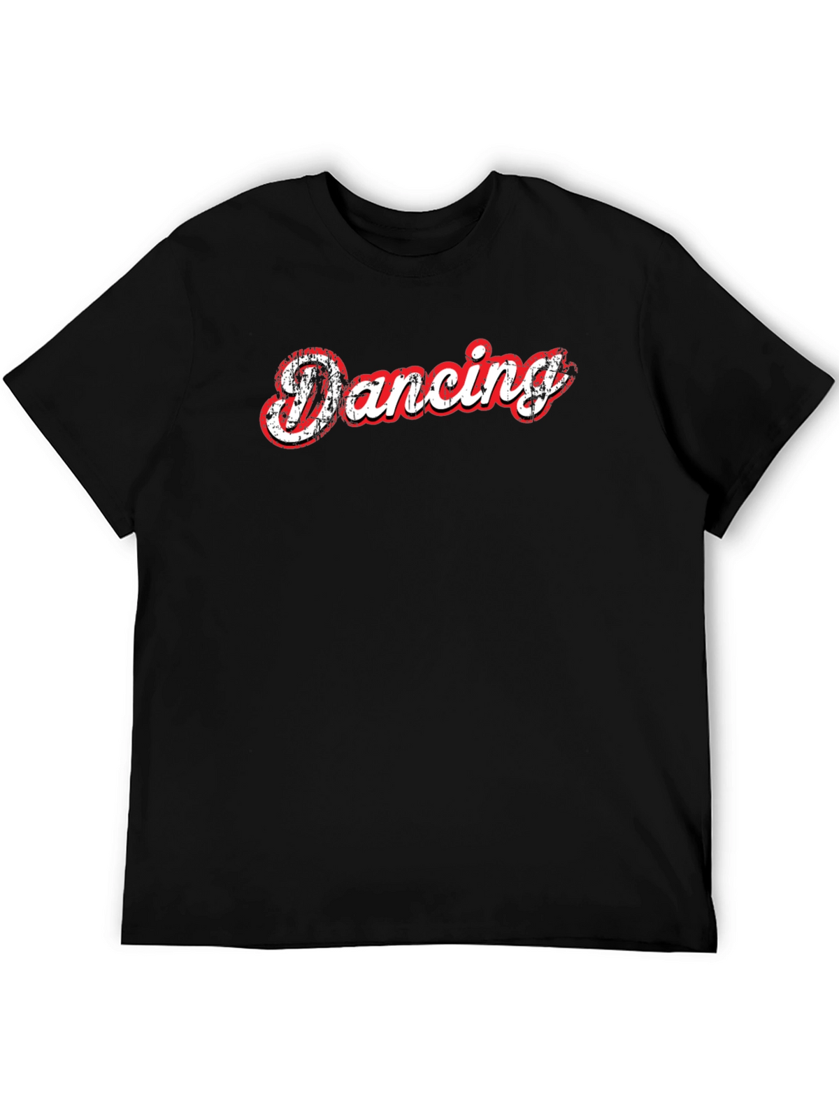 Dancing Graphic Print Black T-Shirt