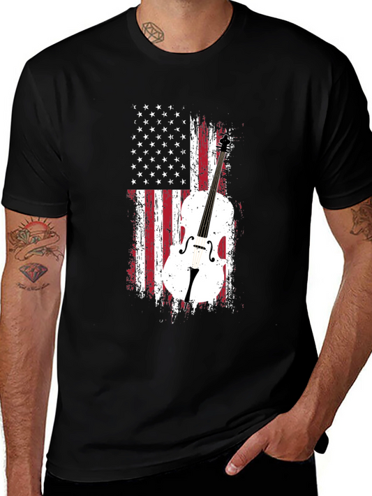 American Flag Cello T-Shirt