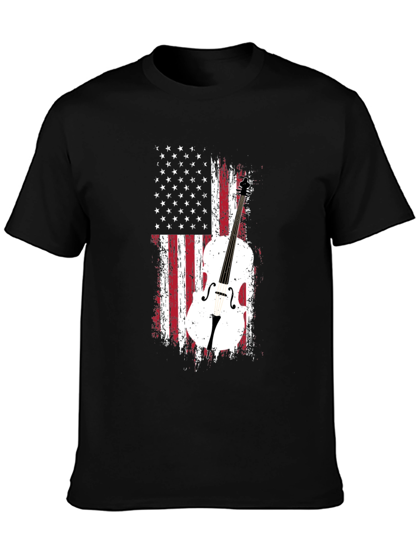 American Flag Cello T-Shirt