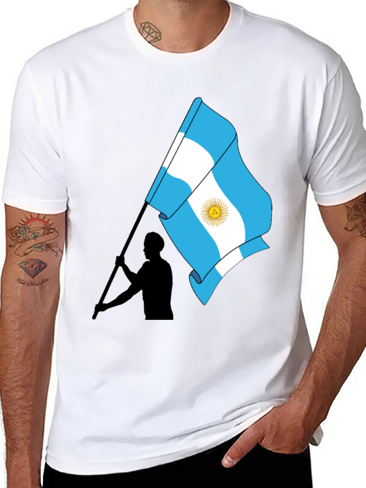 Argentina Flag Graphic Tee