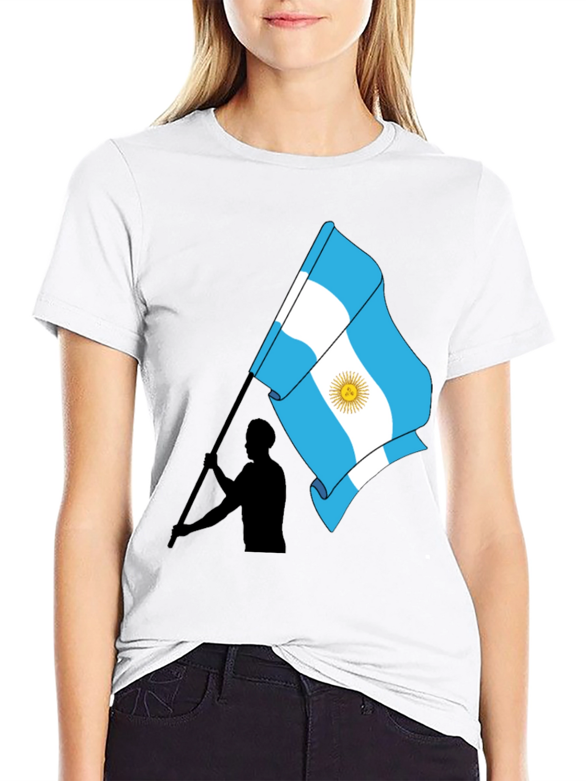 Argentina Flag Graphic Tee
