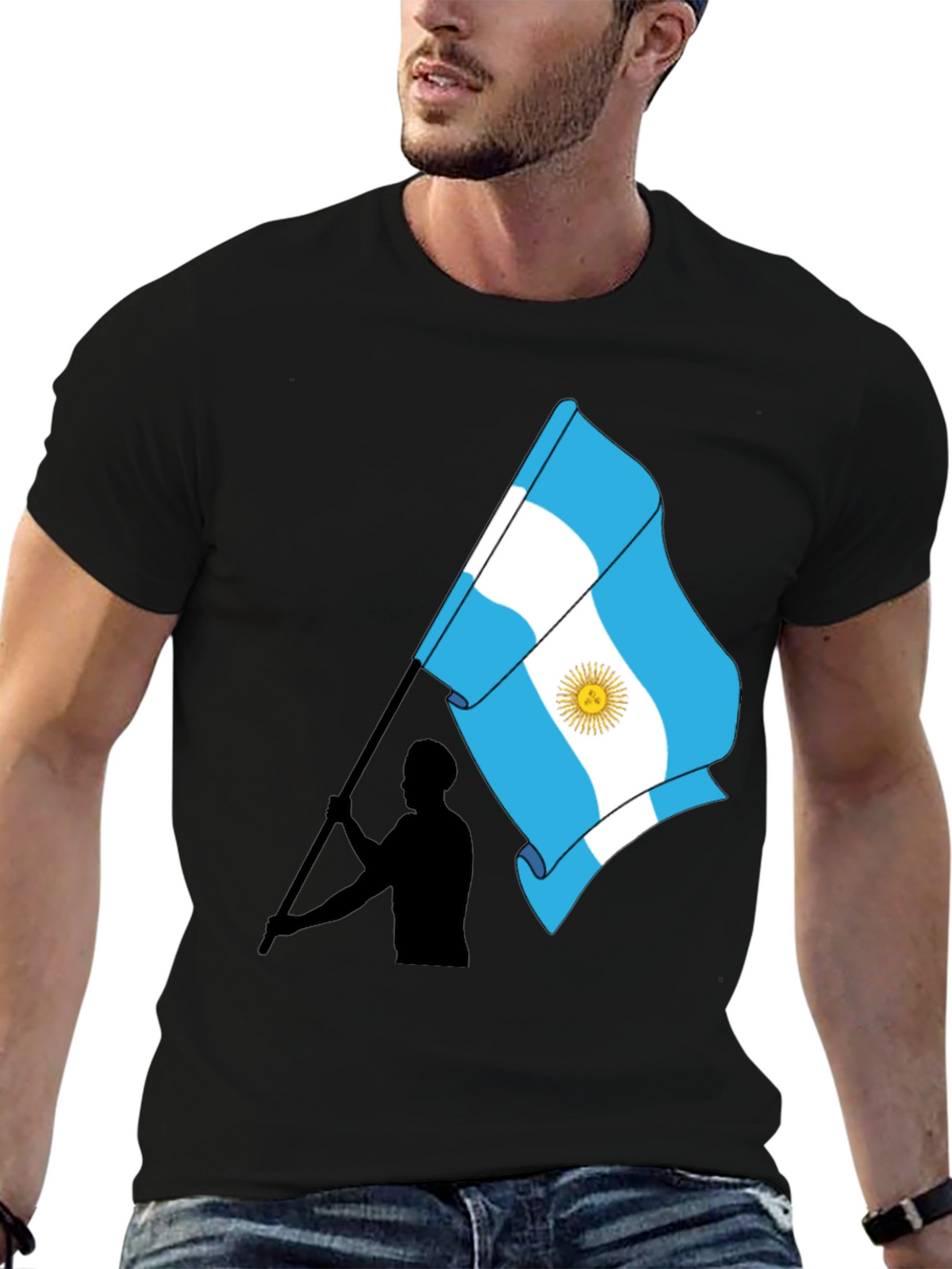 Argentina Flag Graphic Tee