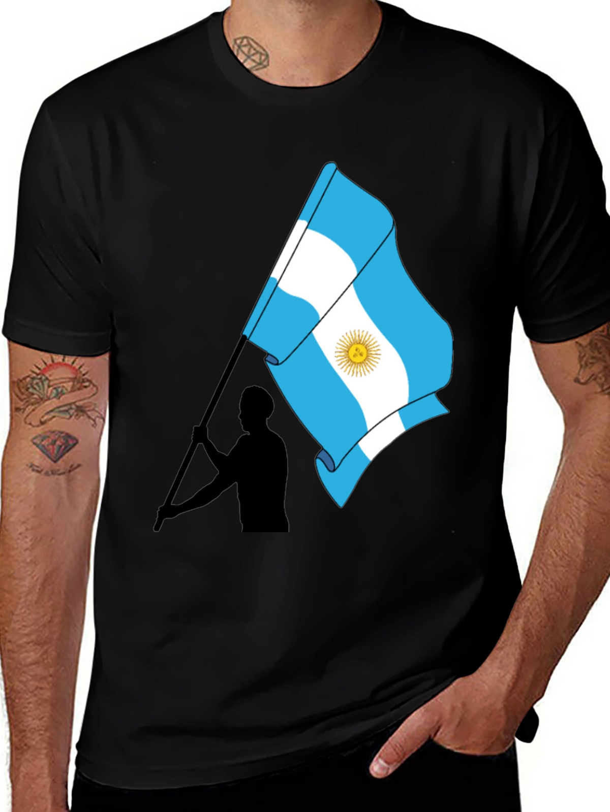 Argentina Flag Graphic Tee