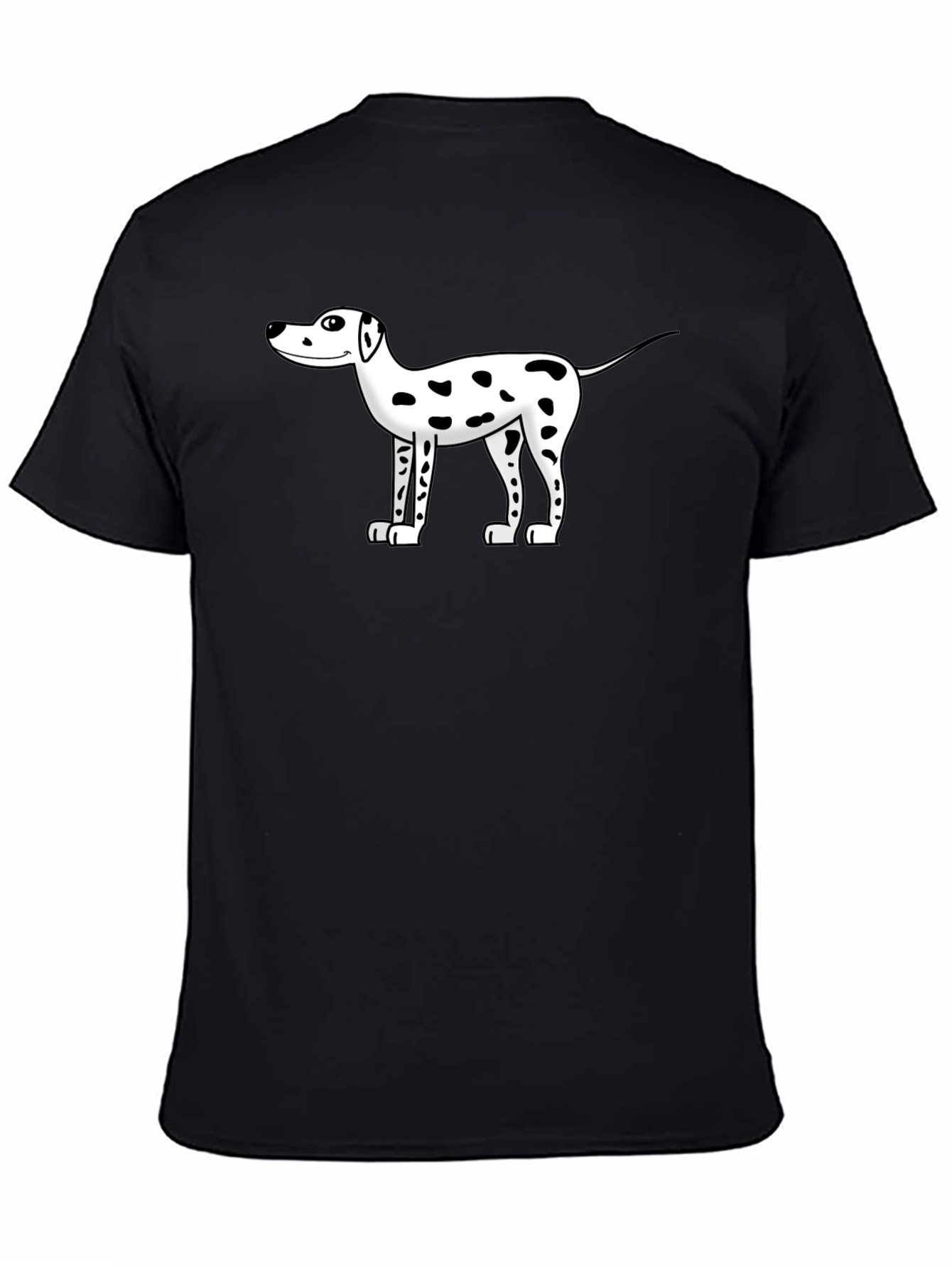 Dog Cartoon Black T-Shirt