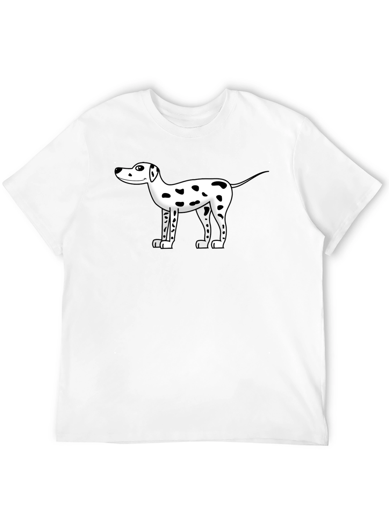 Dog Cartoon Black T-Shirt