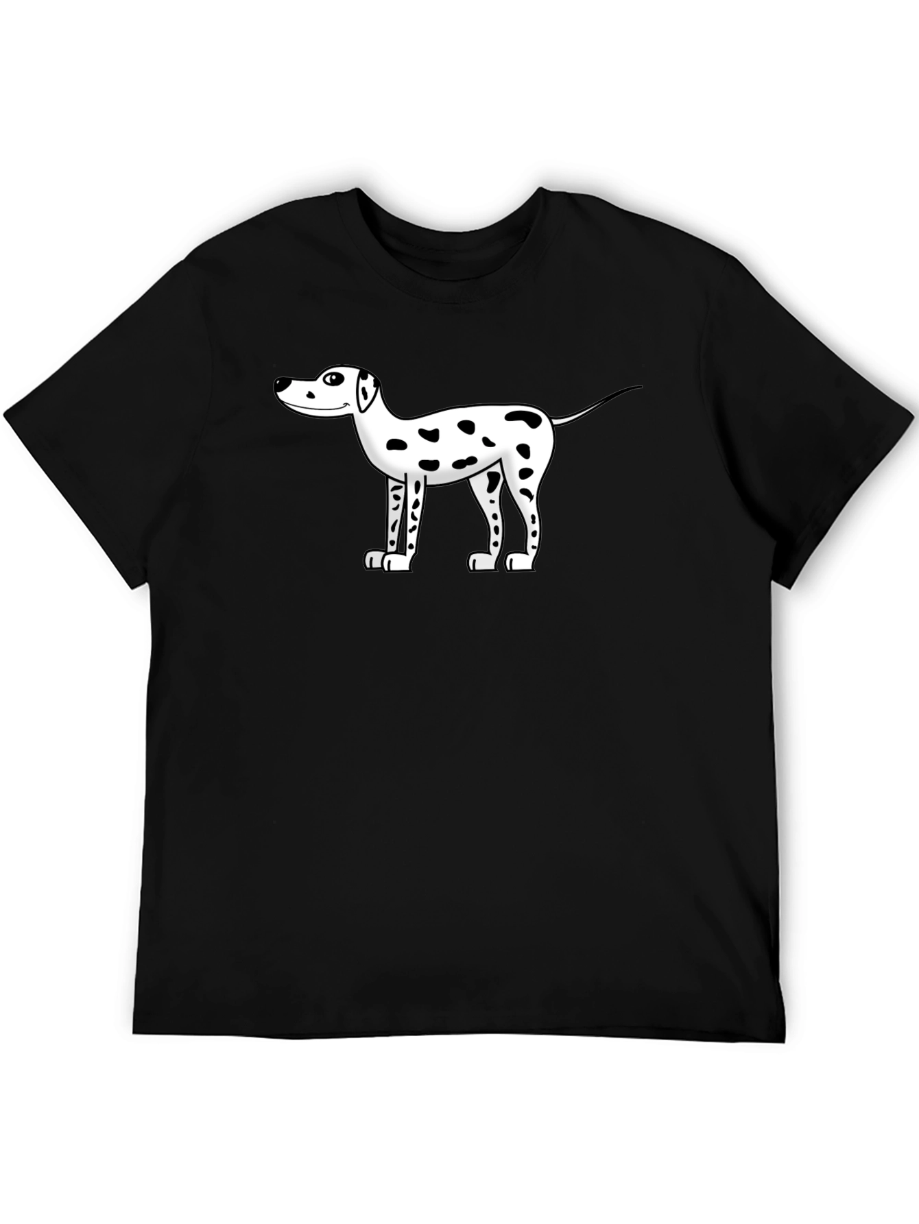 Dog Cartoon Black T-Shirt