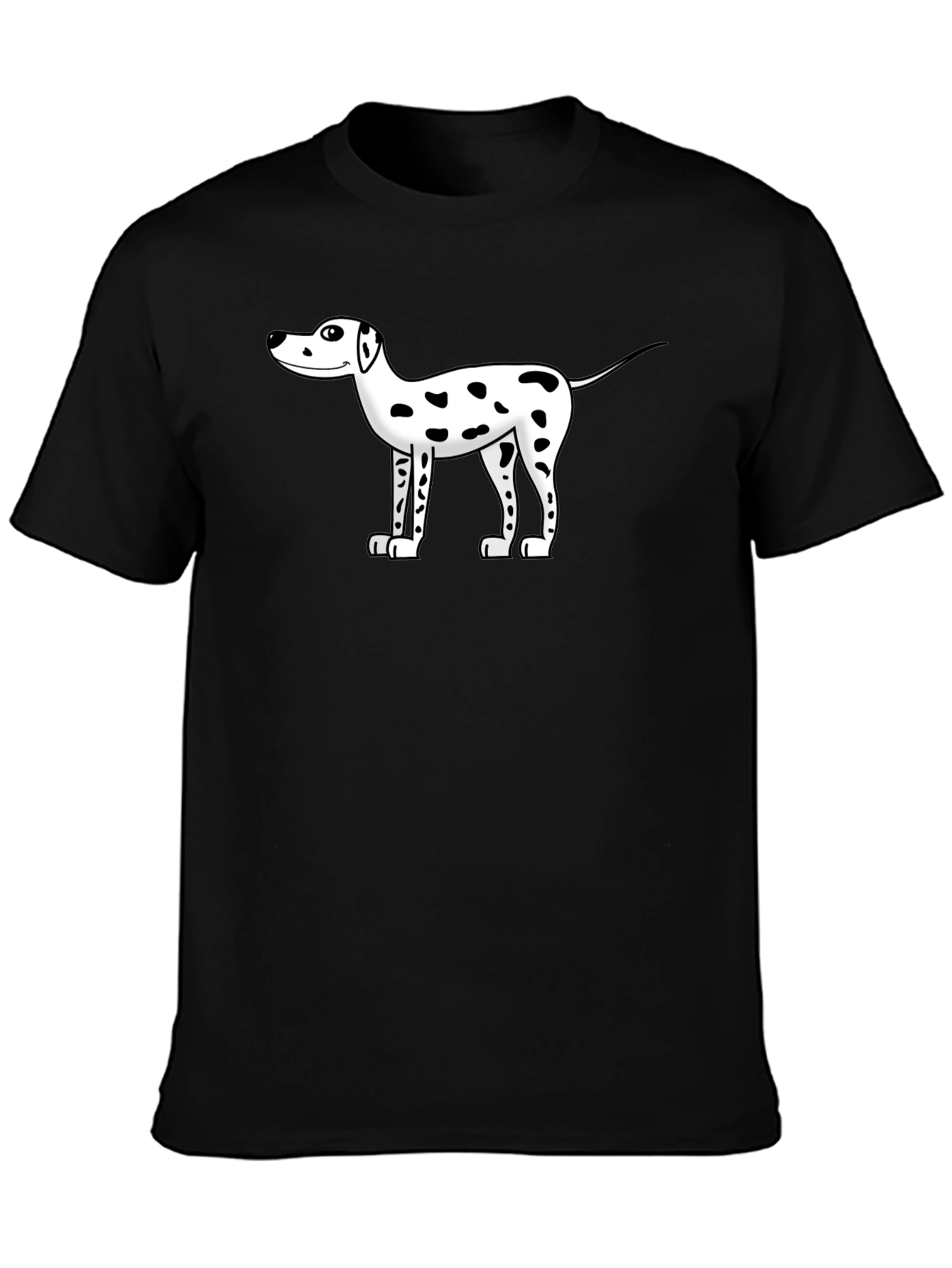 Dog Cartoon Black T-Shirt
