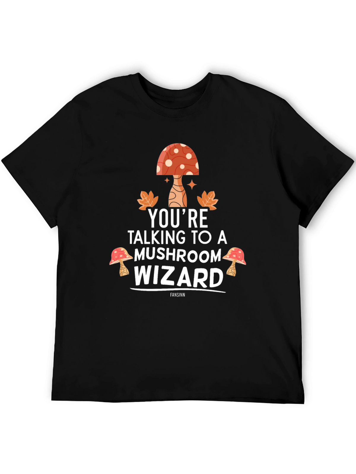 Mushroom Wizard Graphic T-Shirt - Unisex Cotton Tee