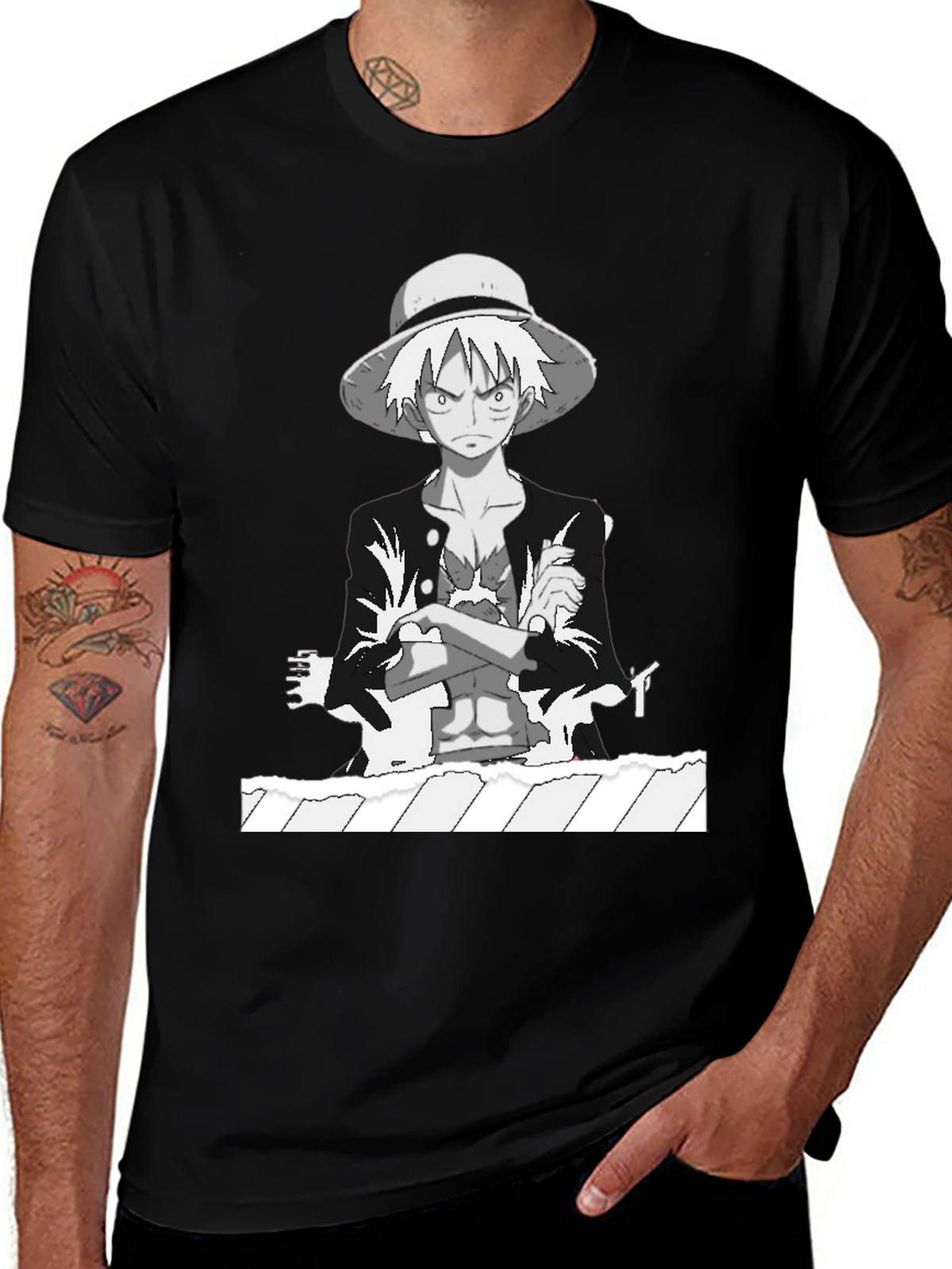 Luffy One Piece Anime Graphic Tee