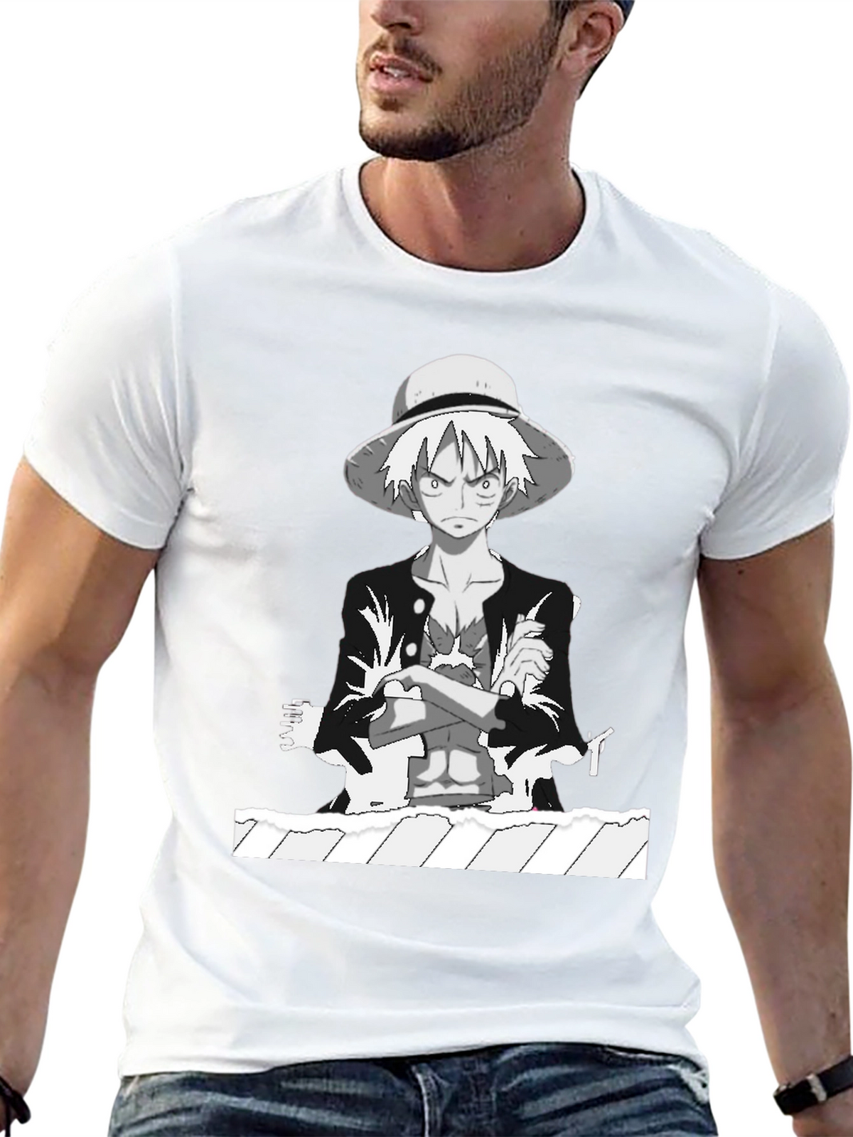 Luffy One Piece Anime Graphic Tee