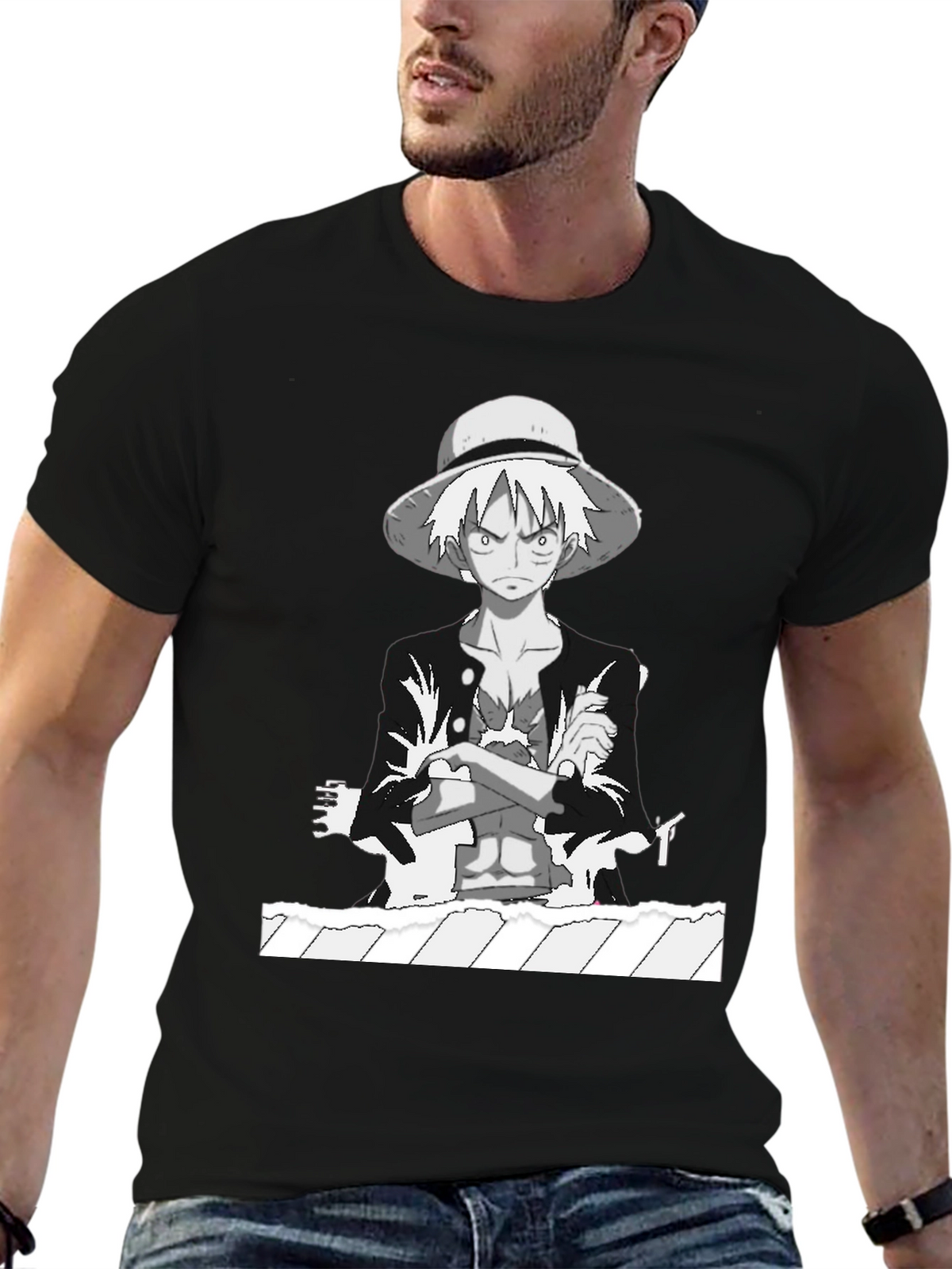Luffy One Piece Anime Graphic Tee