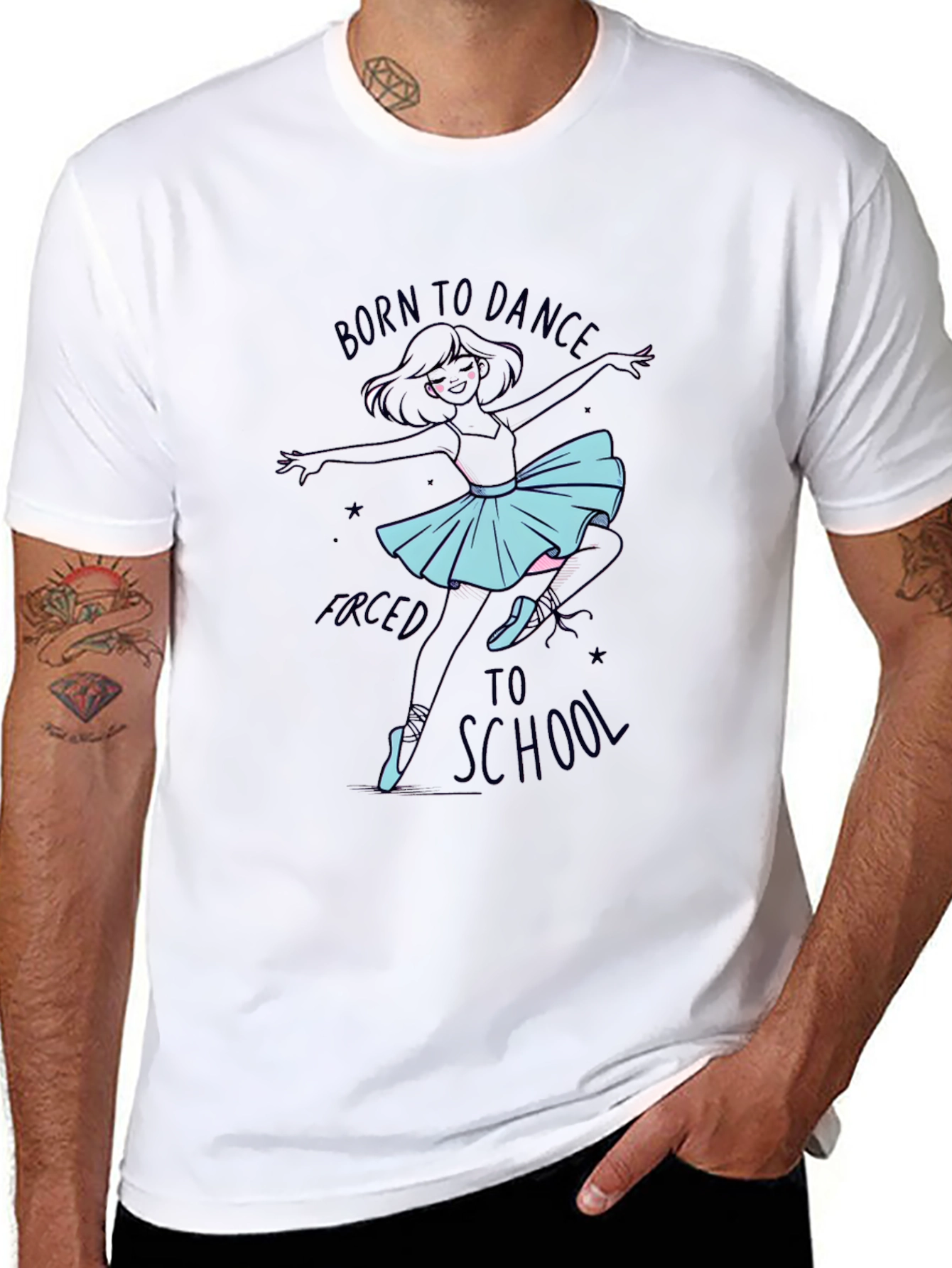 Born to Dance T-Shirt - Funny Ballerina Tee