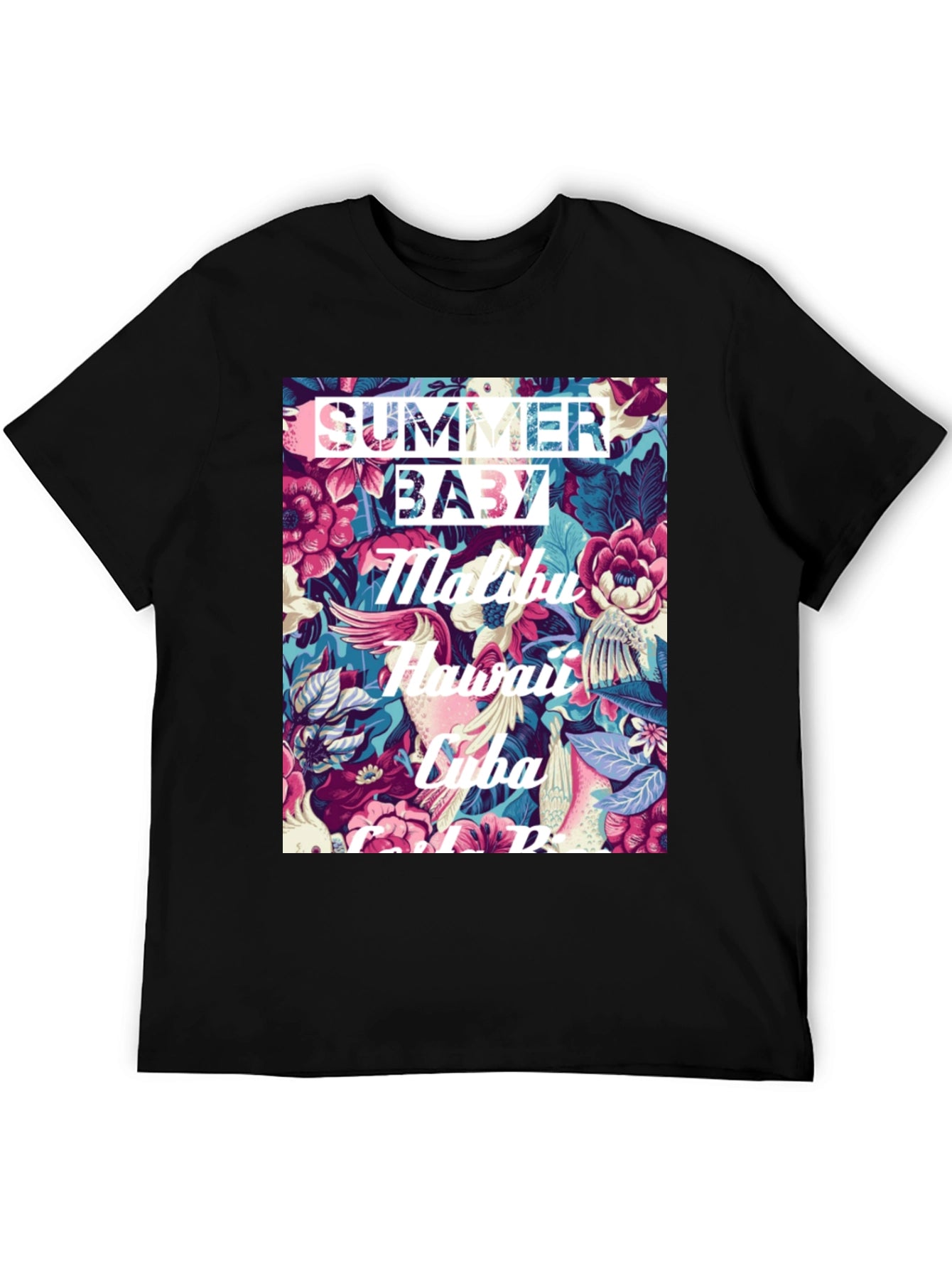 Summer Baby Floral Graphic T-Shirt
