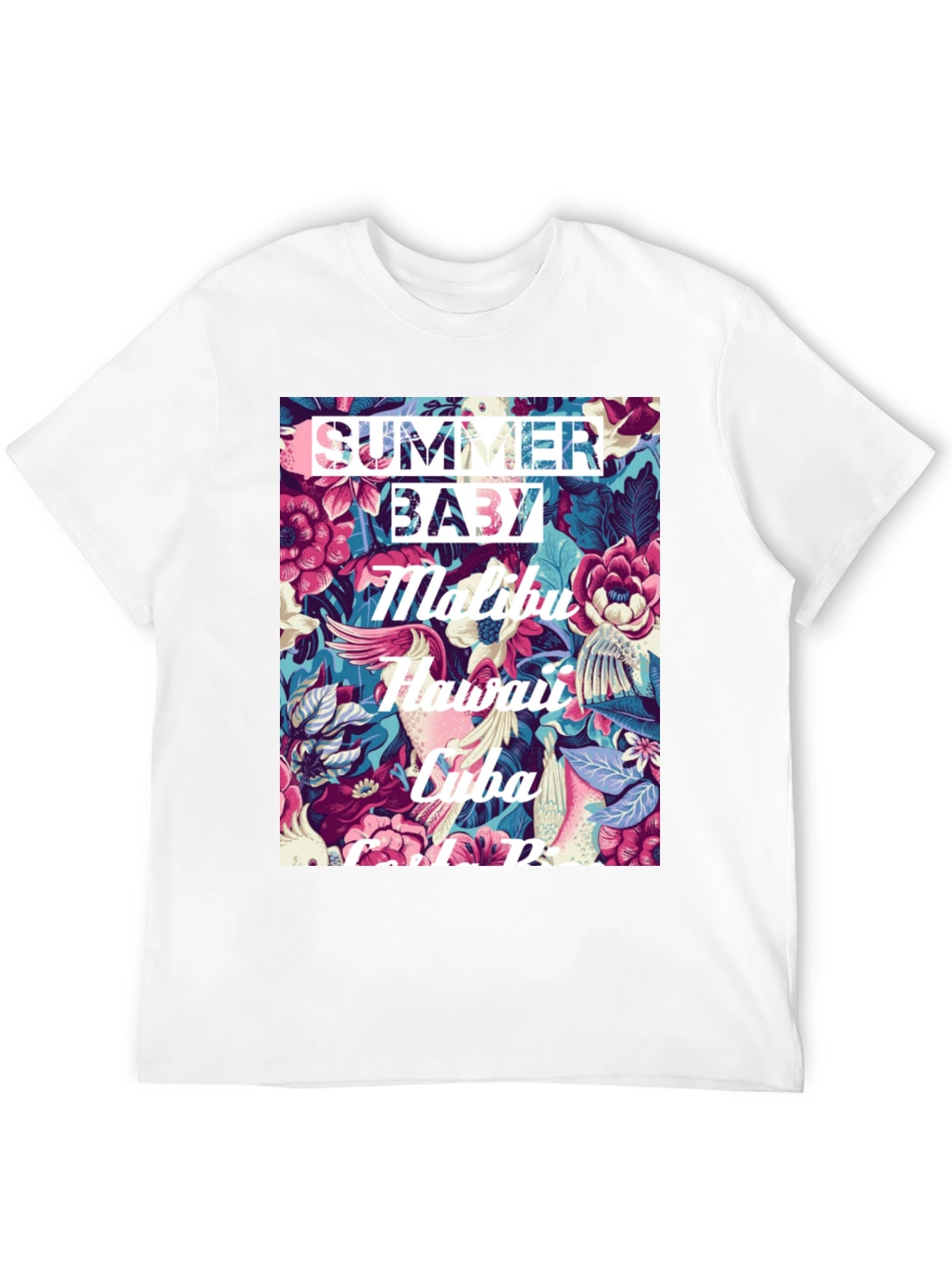 Summer Baby Floral Graphic T-Shirt