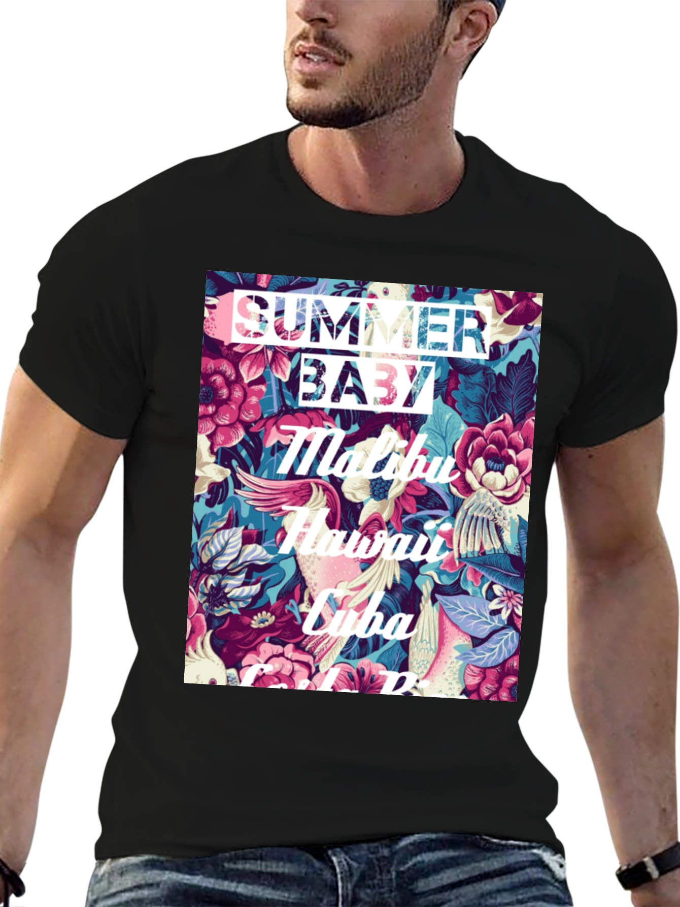 Summer Baby Floral Graphic T-Shirt