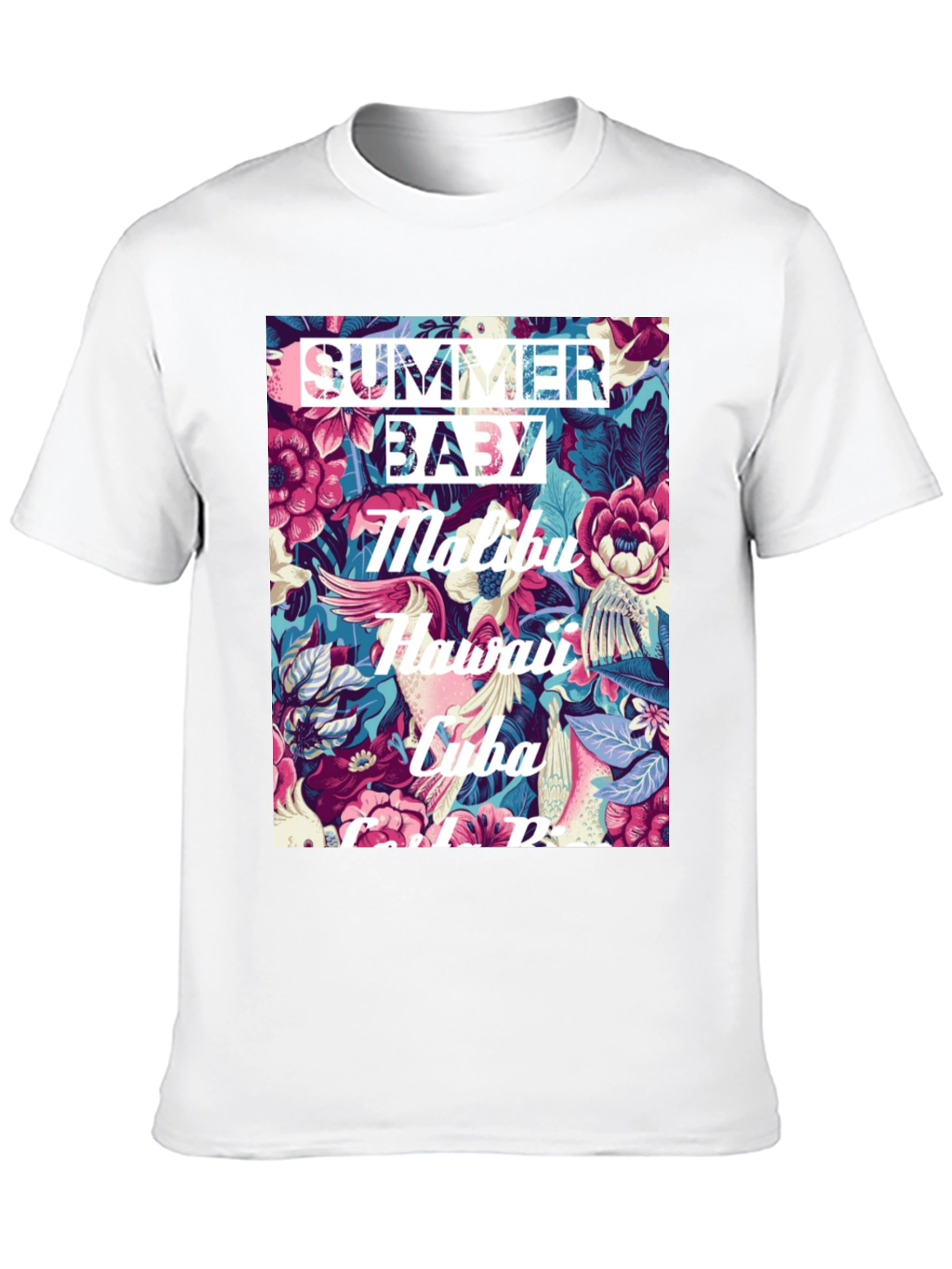 Summer Baby Floral Graphic T-Shirt