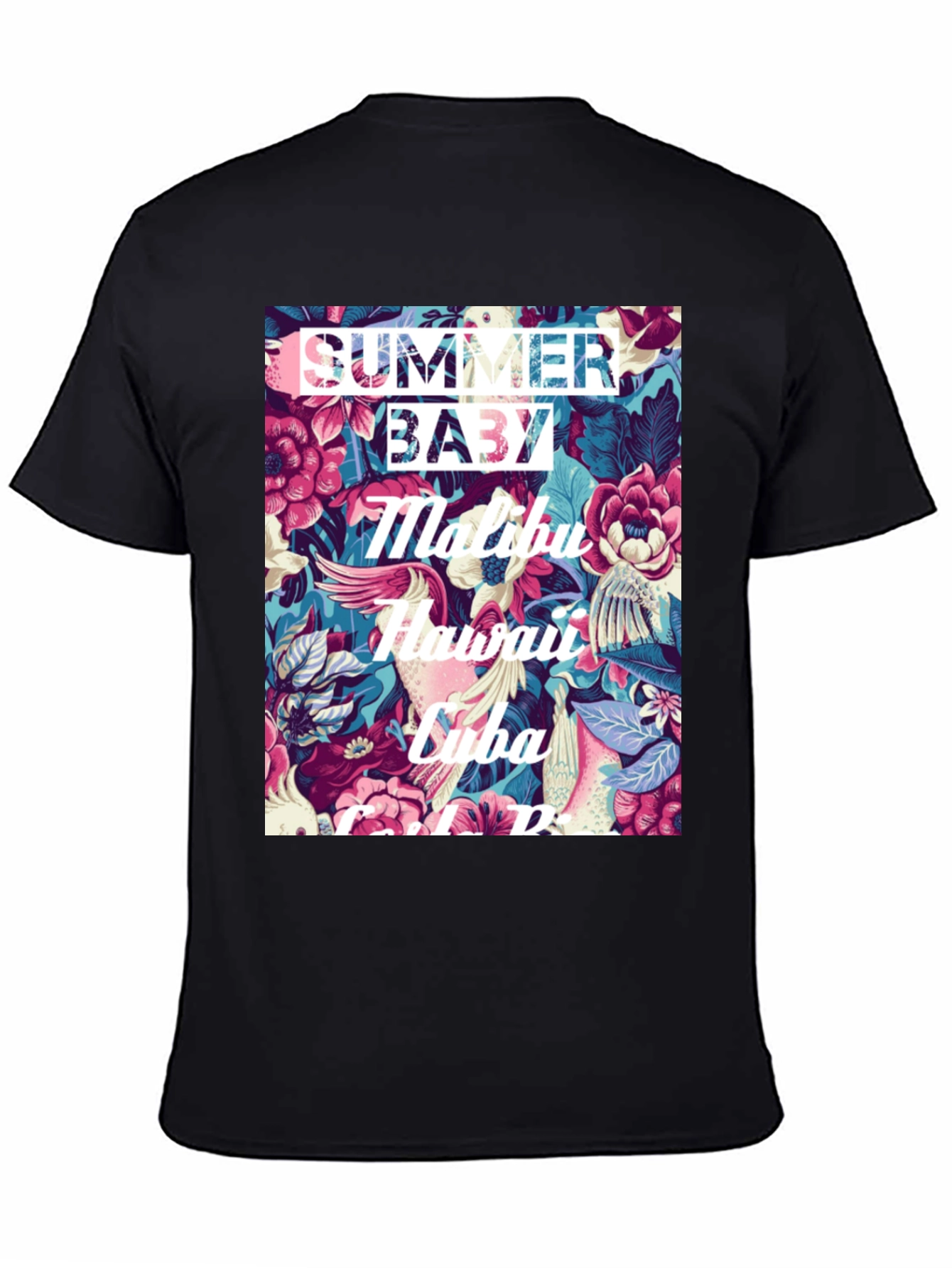 Summer Baby Floral Graphic T-Shirt