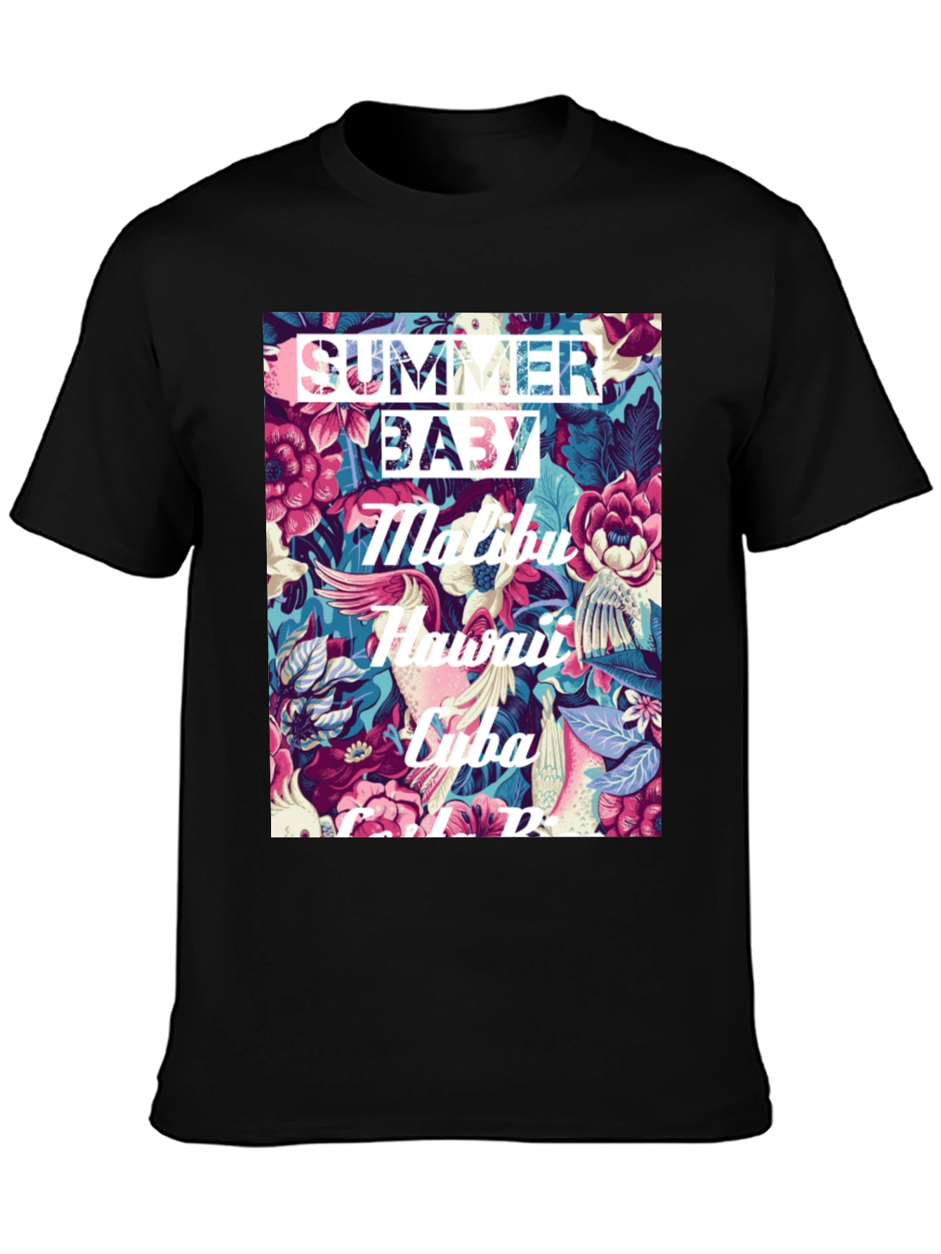 Summer Baby Floral Graphic T-Shirt