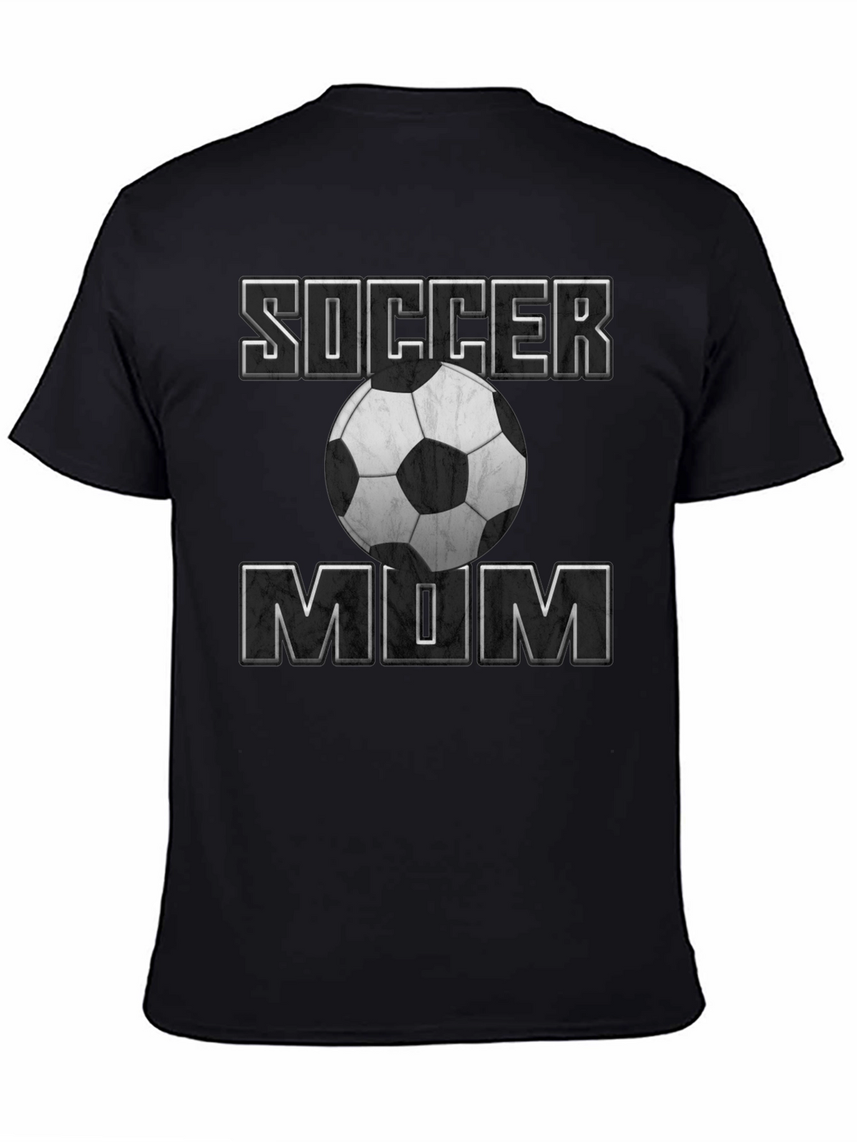 Soccer Mum T-Shirt - Black Cotton Tee
