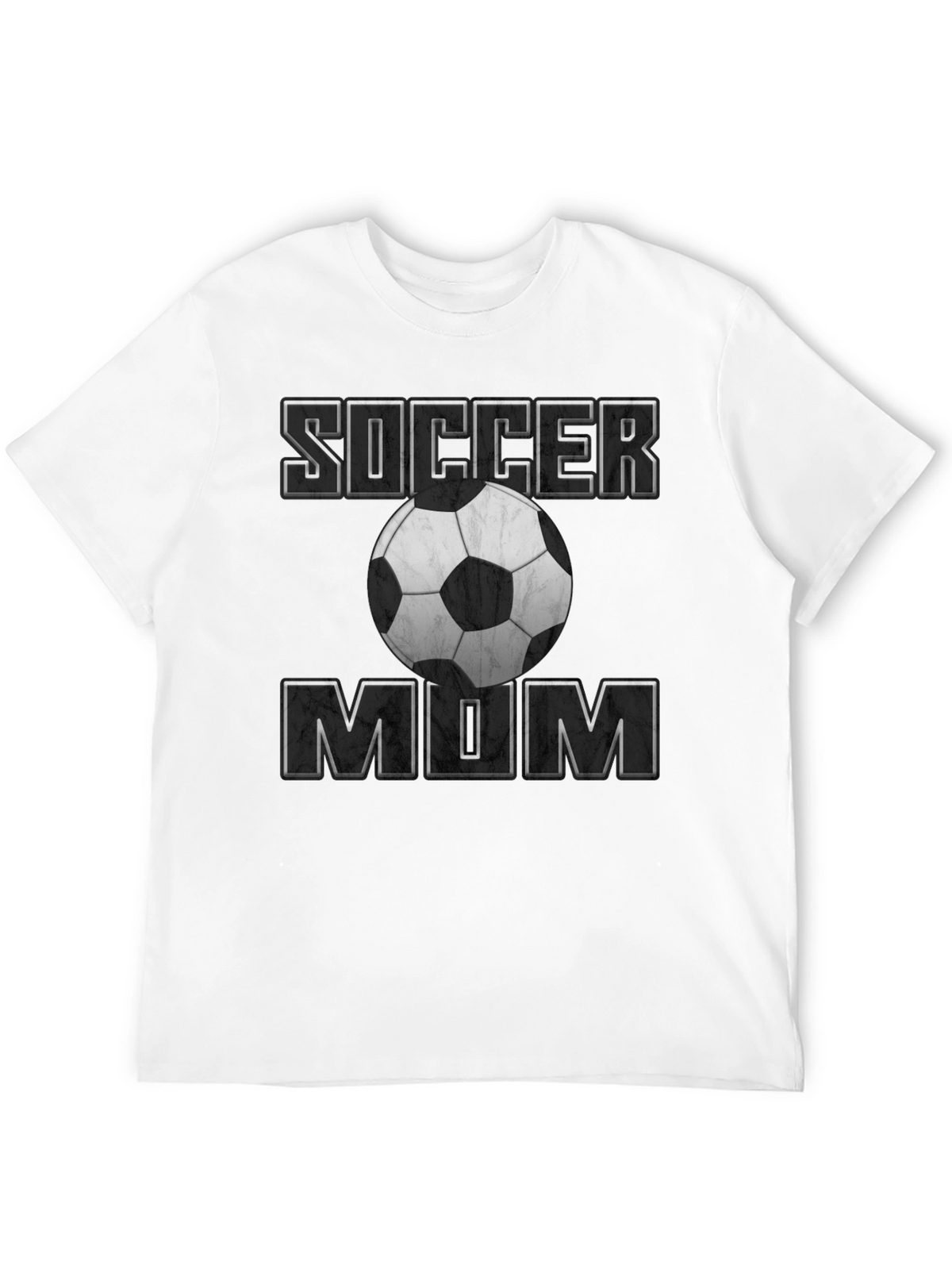 Soccer Mum T-Shirt - Black Cotton Tee