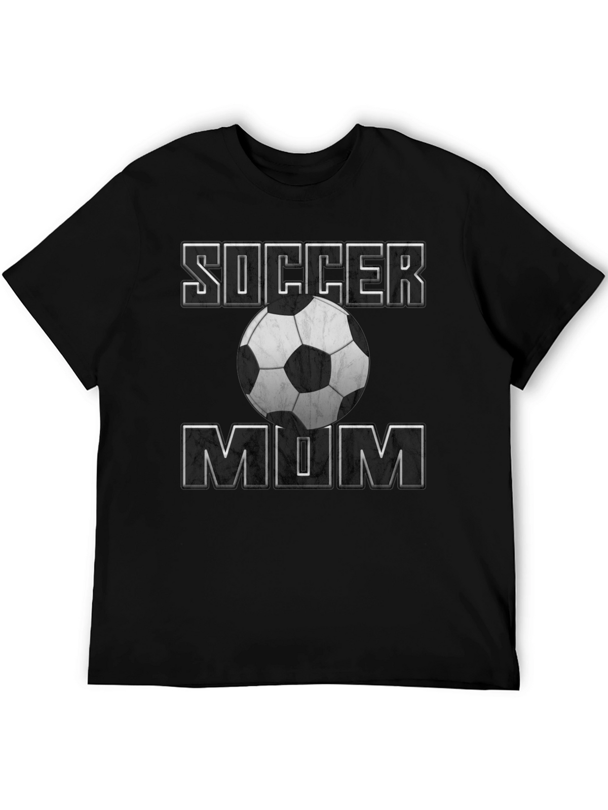 Soccer Mum T-Shirt - Black Cotton Tee