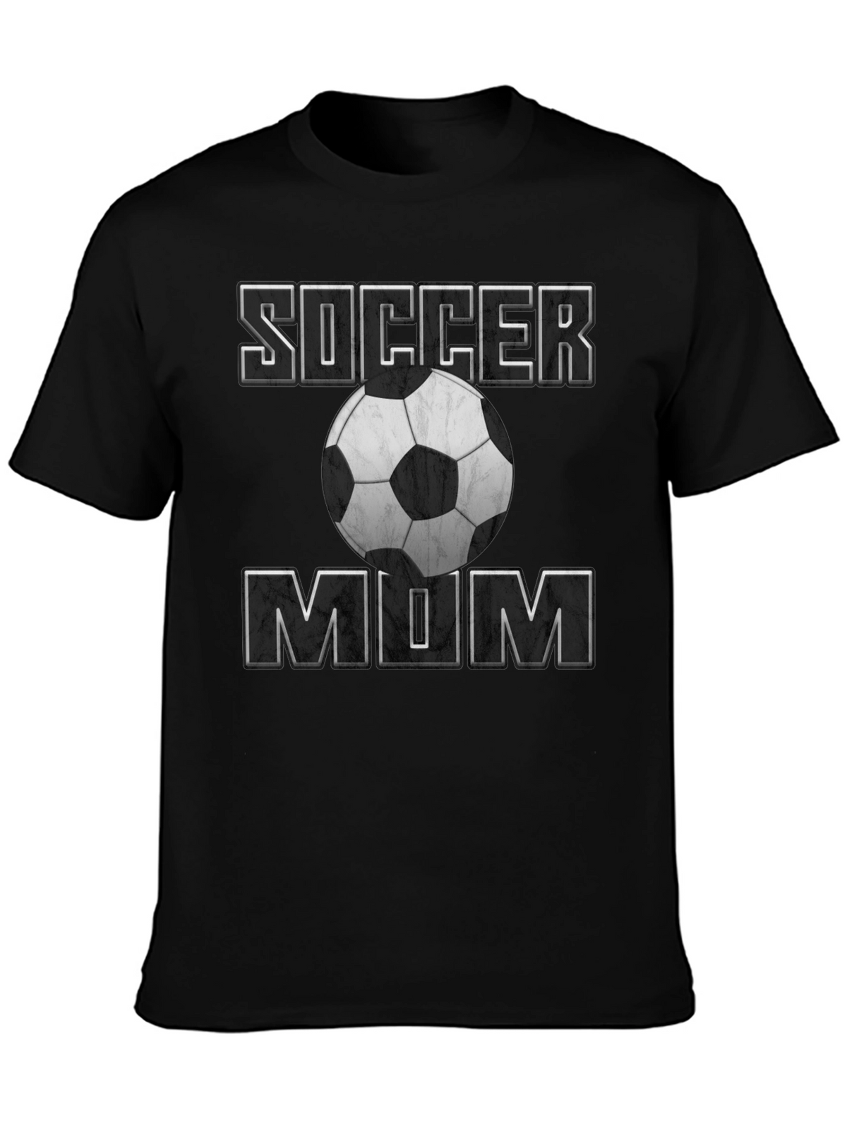 Soccer Mum T-Shirt - Black Cotton Tee