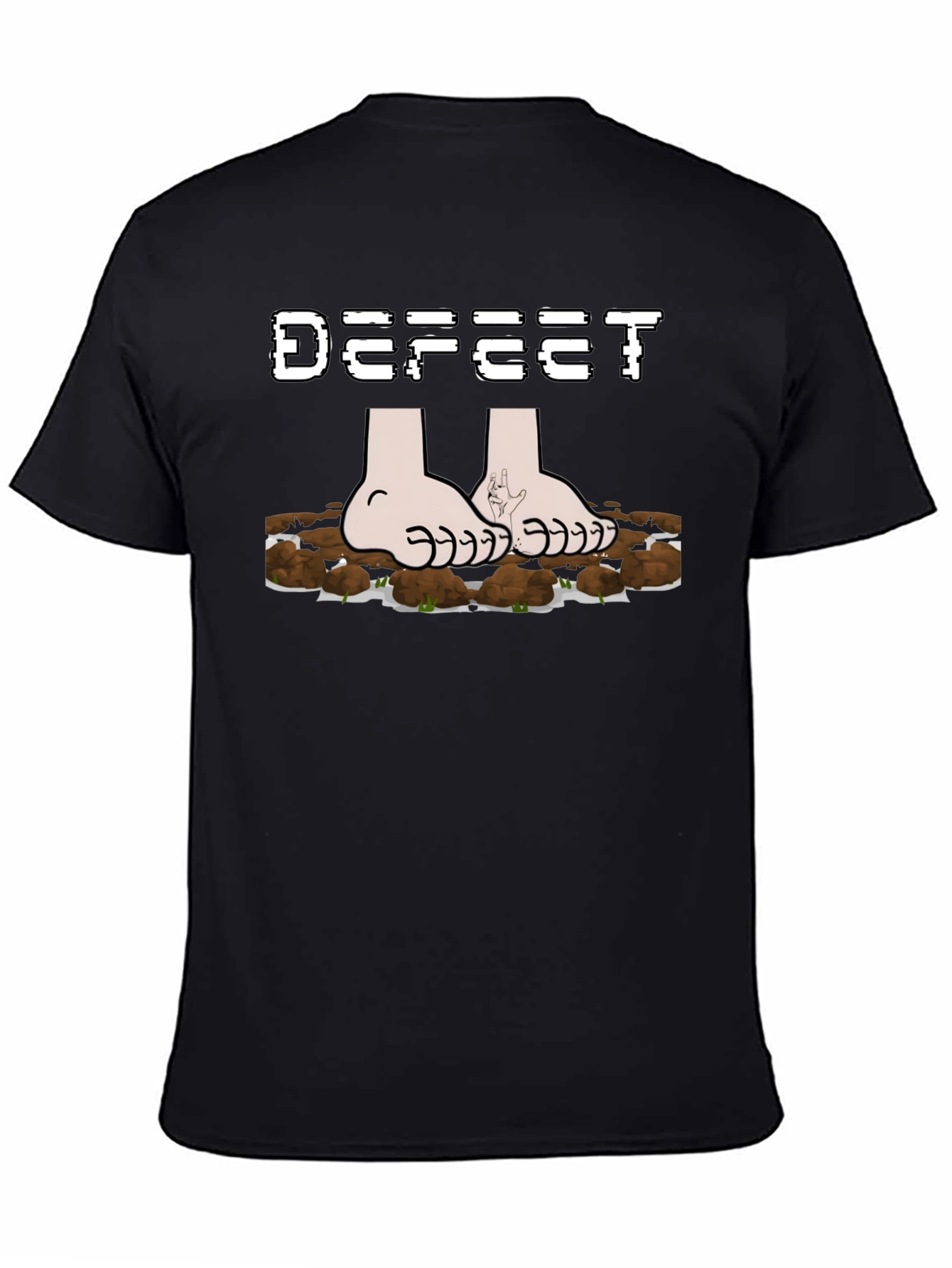 Defeet Funny Graphic Novelty T-Shirt