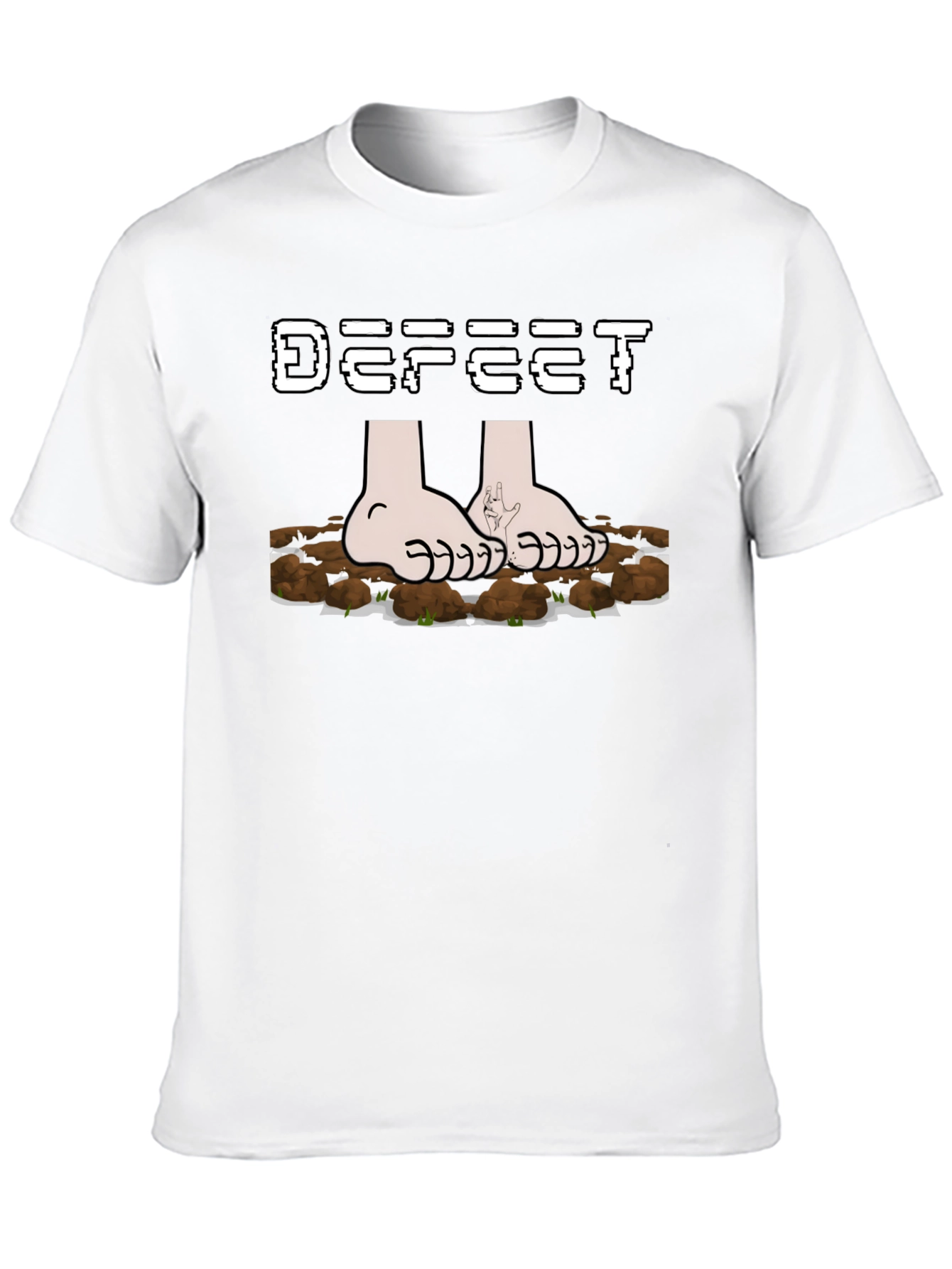 Defeet Funny Graphic Novelty T-Shirt