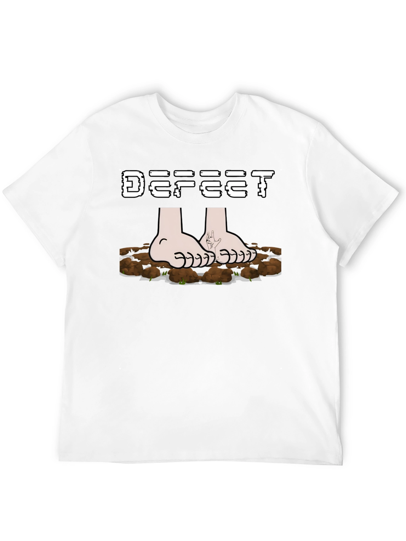 Defeet Funny Graphic Novelty T-Shirt