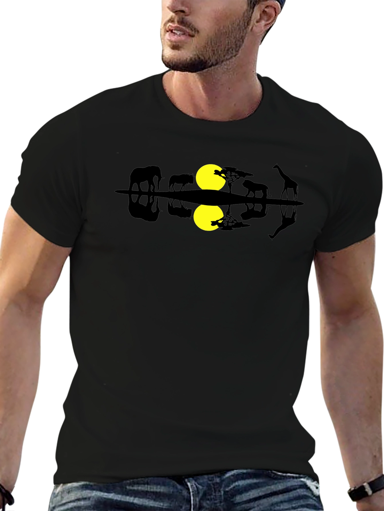 African Sunset T-Shirt: Nature Inspired Graphic Tee