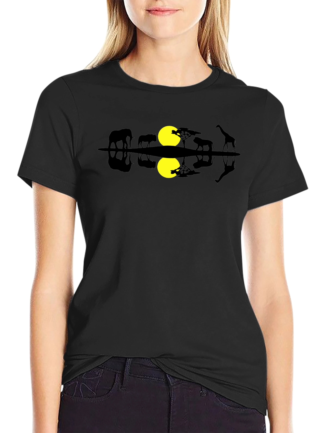 African Sunset T-Shirt: Nature Inspired Graphic Tee