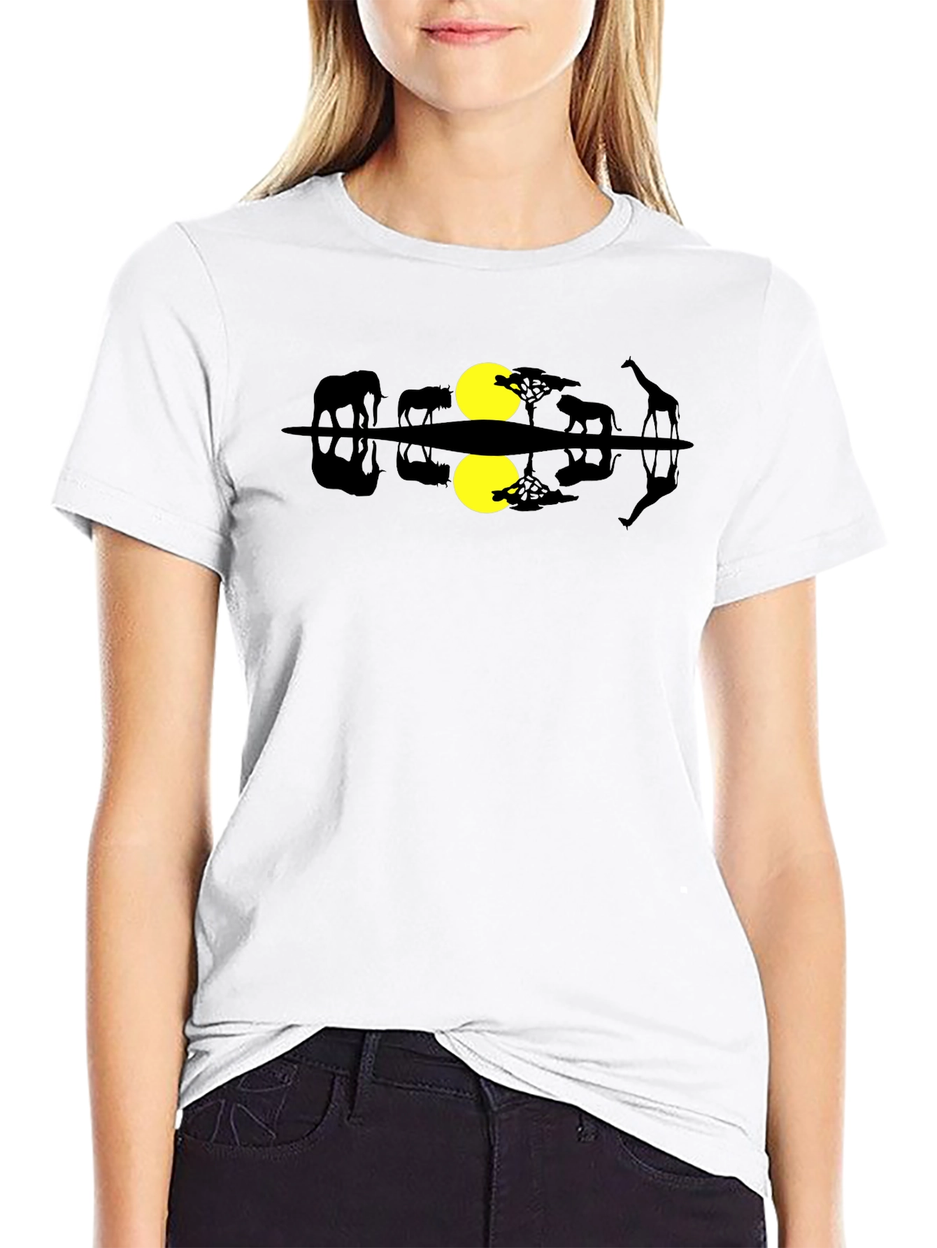 African Sunset T-Shirt: Nature Inspired Graphic Tee